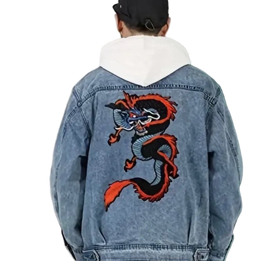 Dragon XL Jacket Patch - Embroidered Iron On Patch — photo 2 of 3
