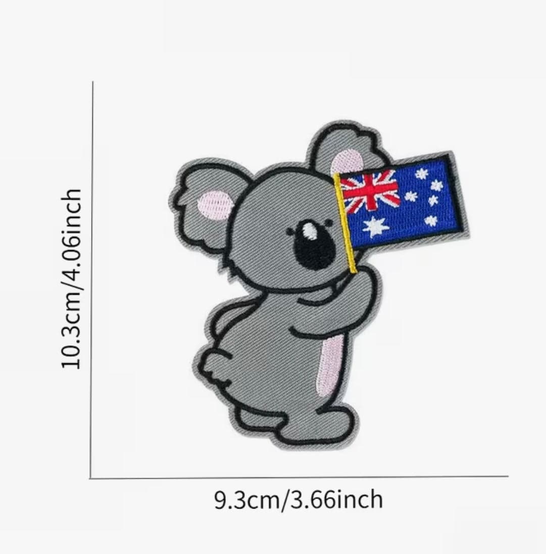 Aussie Koala- Embroidered Iron On Patch — photo 2 of 3