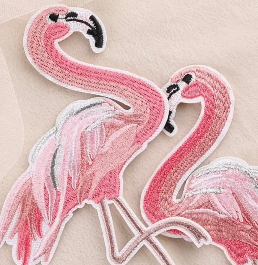 Flamingo XLarge- Embroidered Cloth Patch — photo 3 of 5