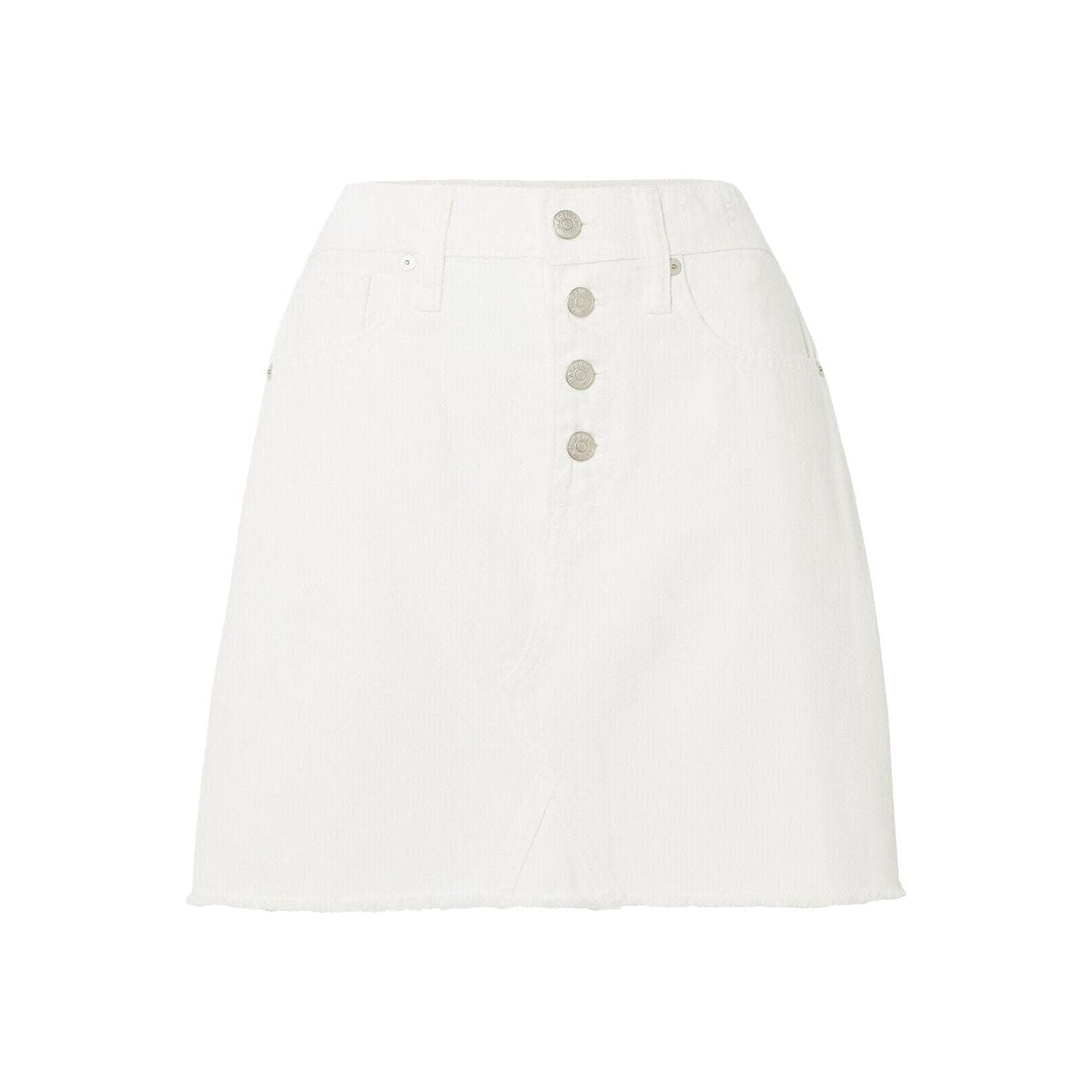NWT- Madewell White Rigid Denim A Line Skirt - Size 31 — photo 4 of 6