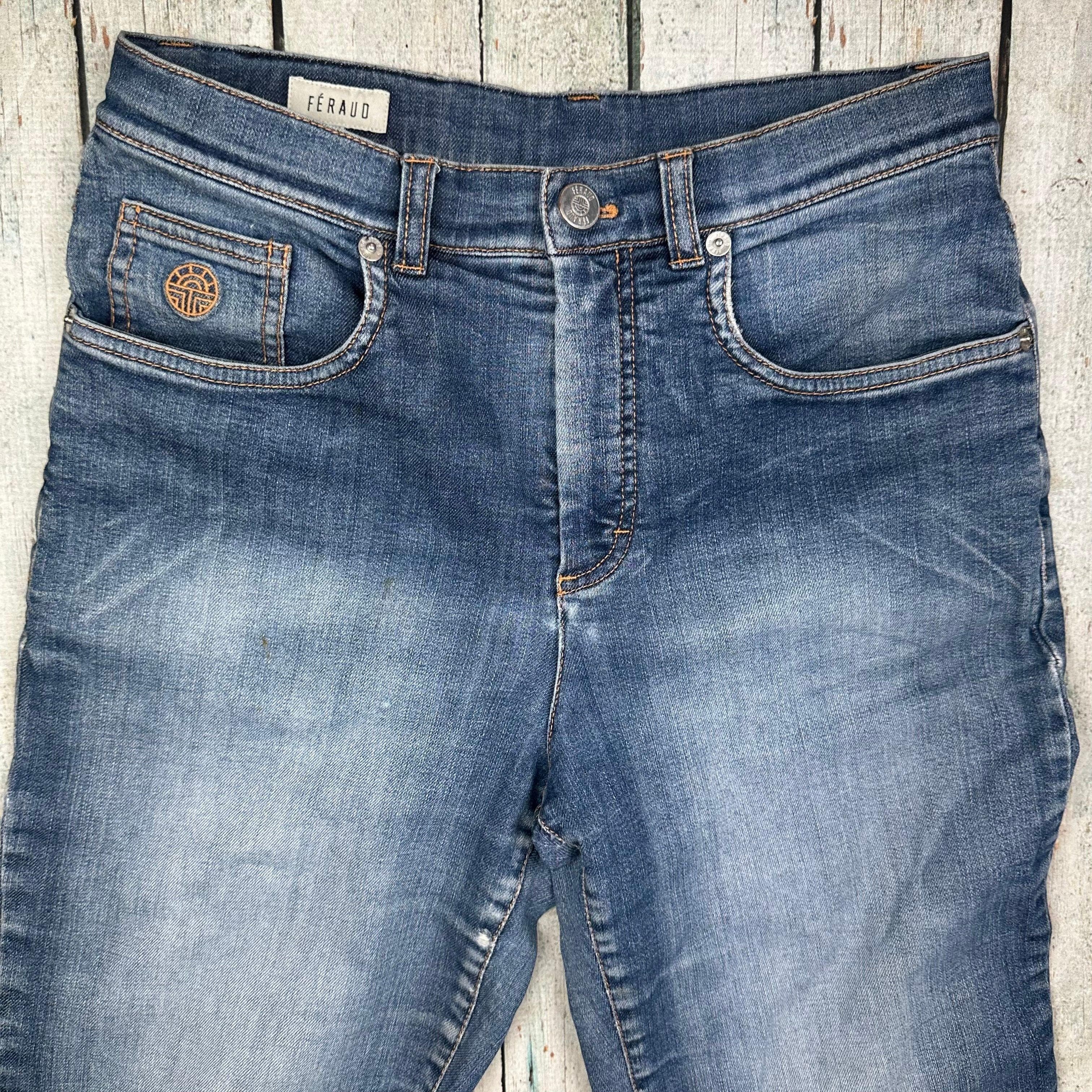 Feraud Ladies Distressed Straight Leg Jeans- Size 26 (8AU) — photo 4 of 7