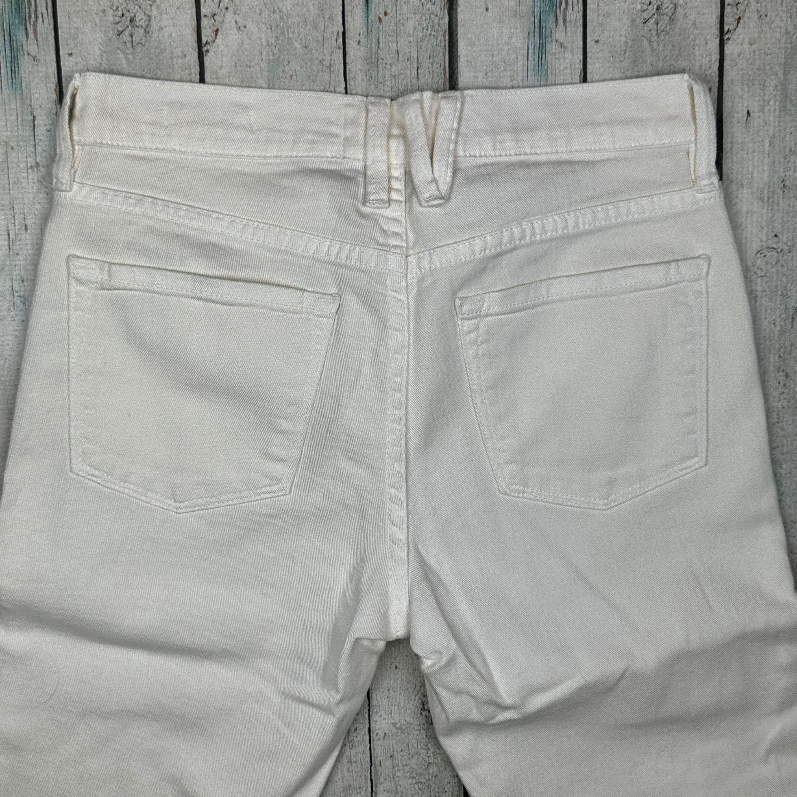 Frame Denim 'Inez' Crop Boot White Jeans -Size 26 — photo 6 of 8
