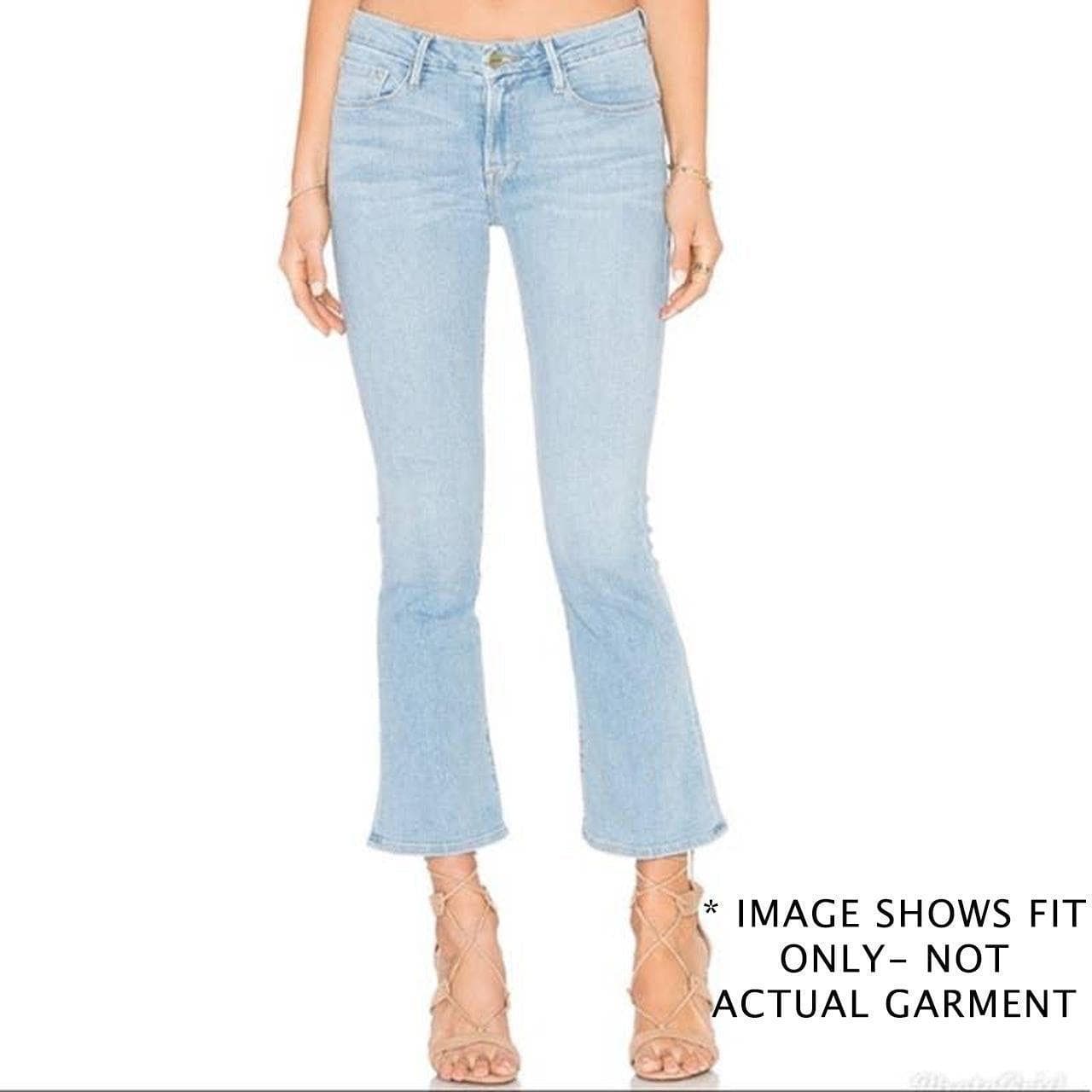 Frame Denim 'Inez' Crop Boot White Jeans -Size 26 — photo 7 of 8