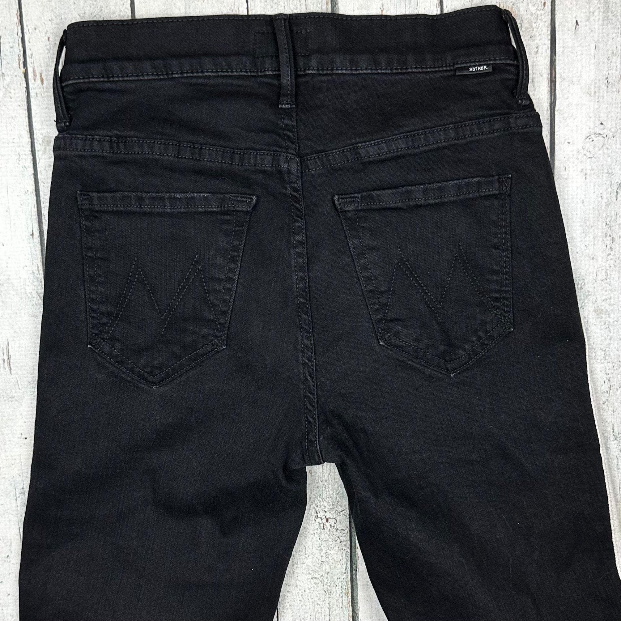 Mother 'The Insider Crop' Black Side Stripe Jeans - Size 25 — photo 4 of 9