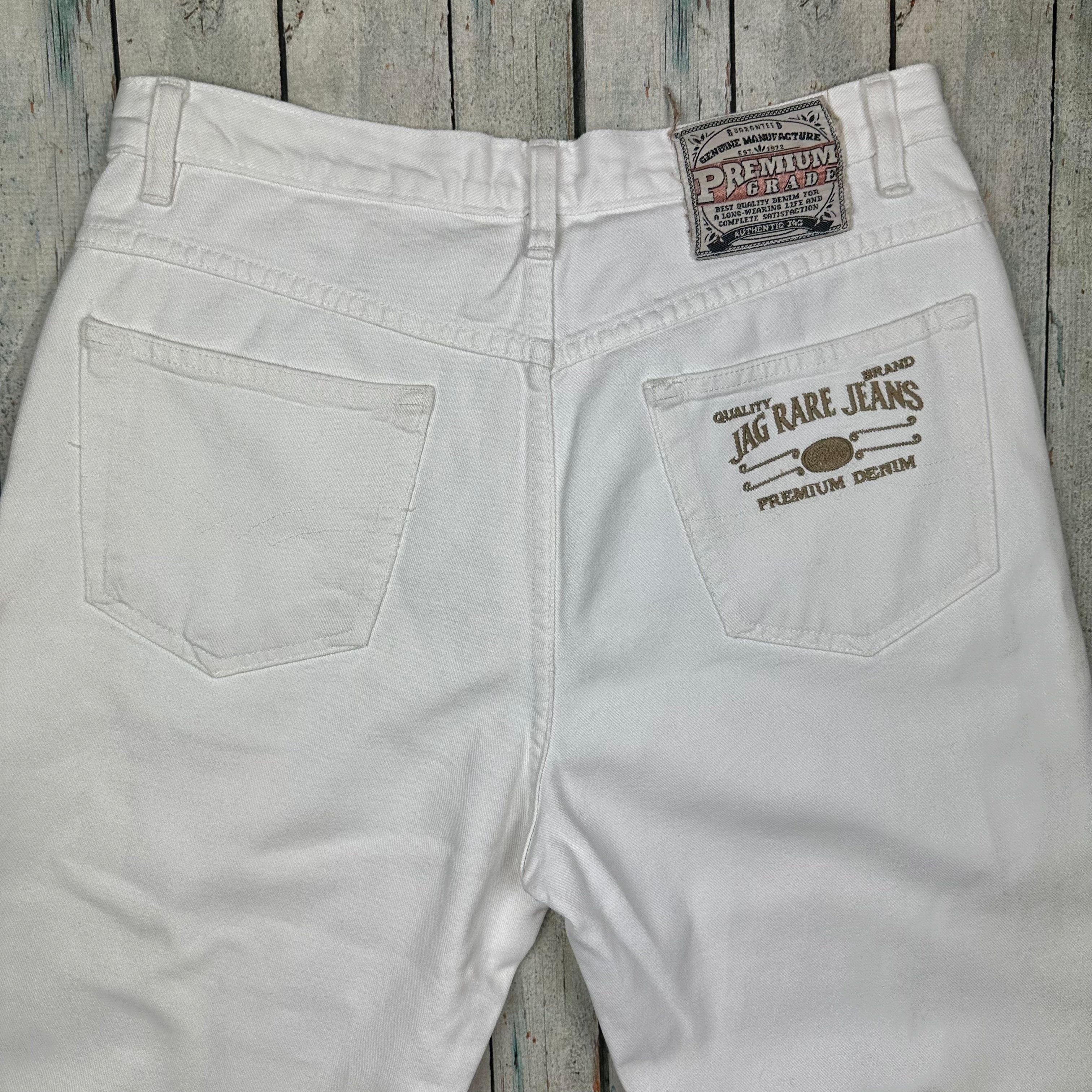 Vintage 1980's NZ Made Ladies White Jag Jeans - Size 12/14 — photo 4 of 7