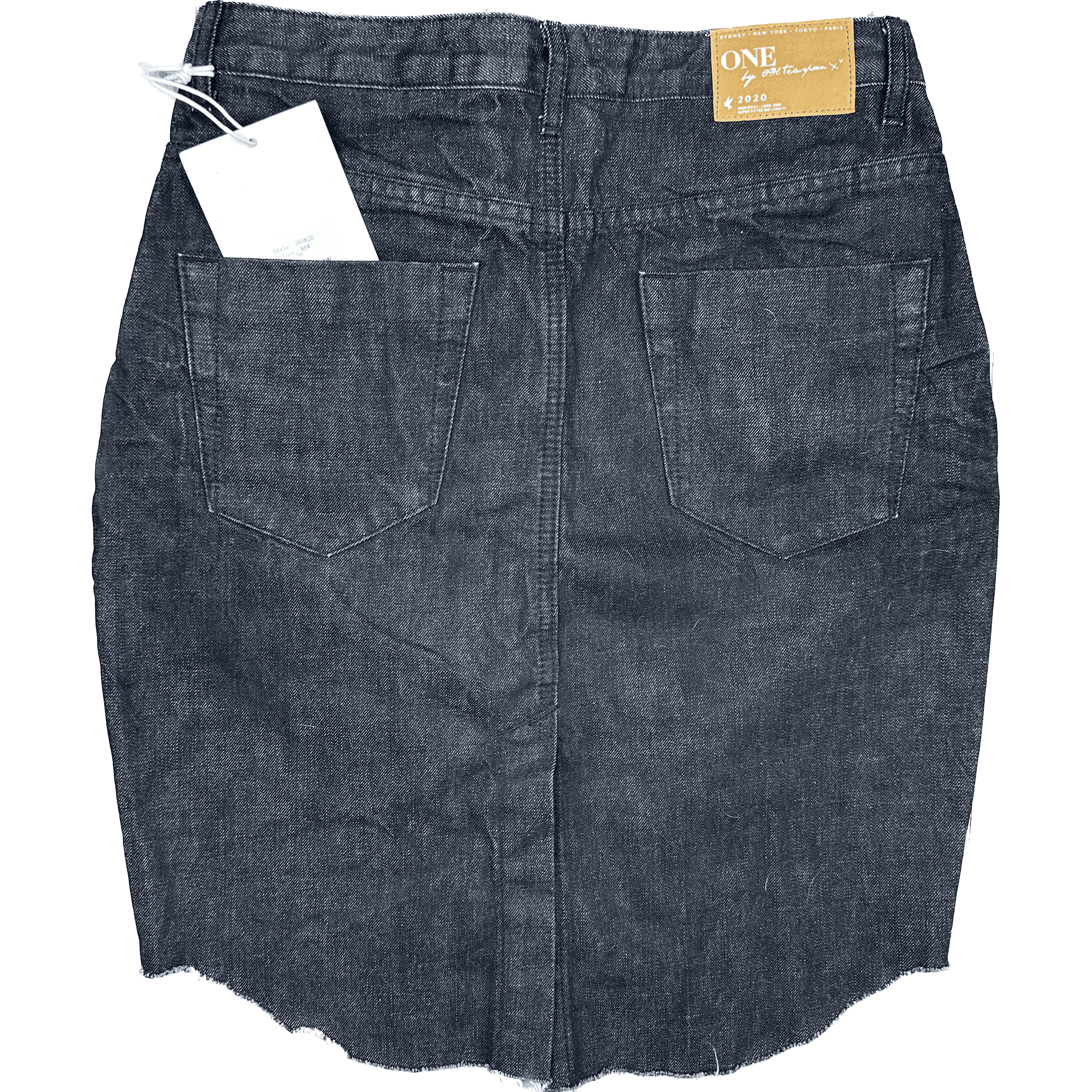 NWT-One X One Teaspoon '2020' Dip Hem Denim Skirt - Size 30 — photo 2 of 3