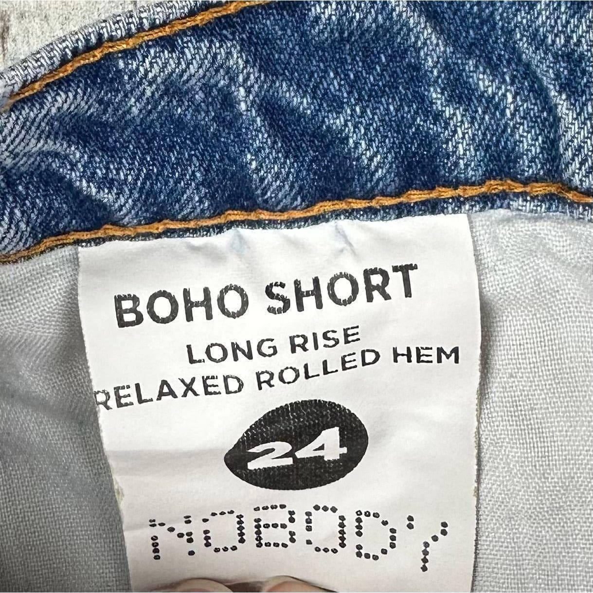 Nobody Distressed 'Boho Short' Relaxed Denim Shorts - Size 24 — photo 4 of 5