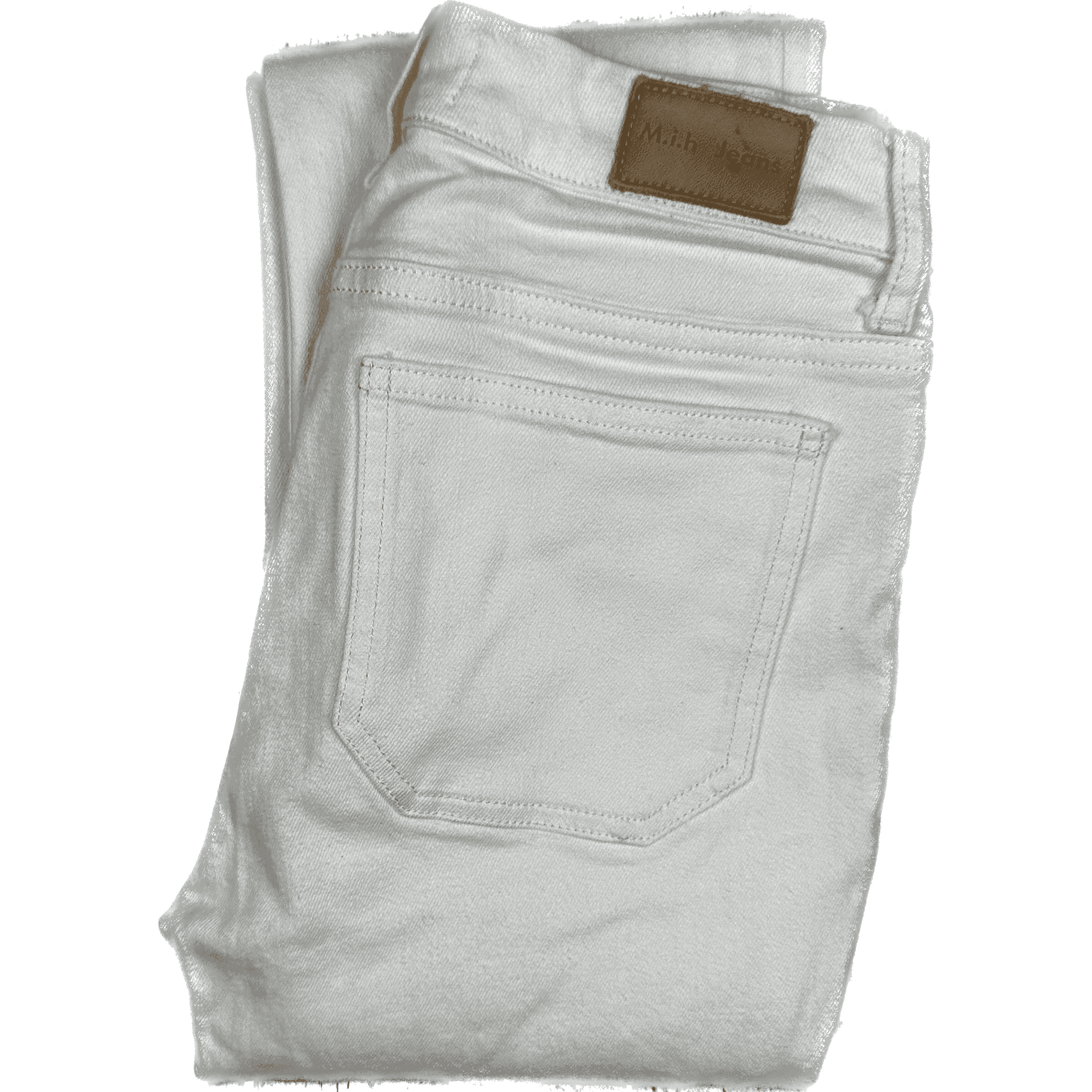 MIH 'Daily Jean' White Mid Rise Straight Leg Jeans- Size 24 — photo 3 of 8