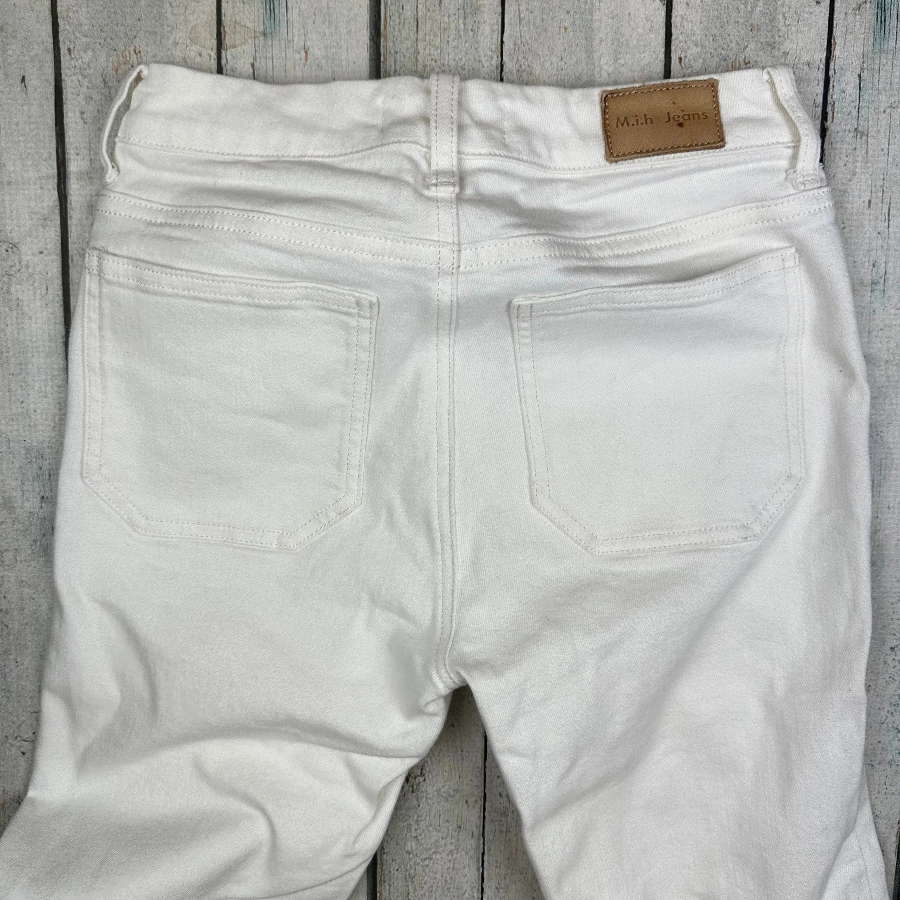 MIH 'Daily Jean' White Mid Rise Straight Leg Jeans- Size 24 — photo 4 of 8