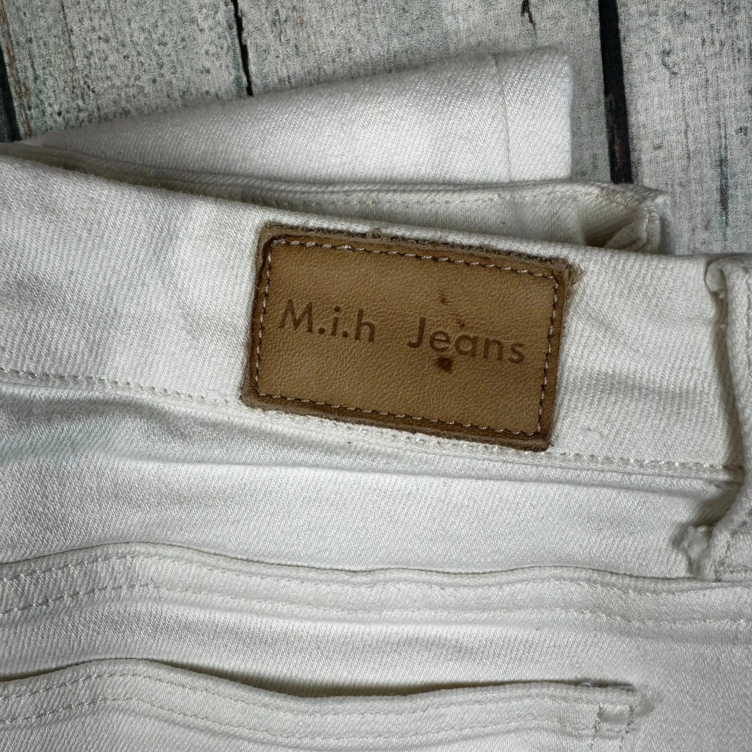 MIH 'Daily Jean' White Mid Rise Straight Leg Jeans- Size 24 — photo 7 of 8