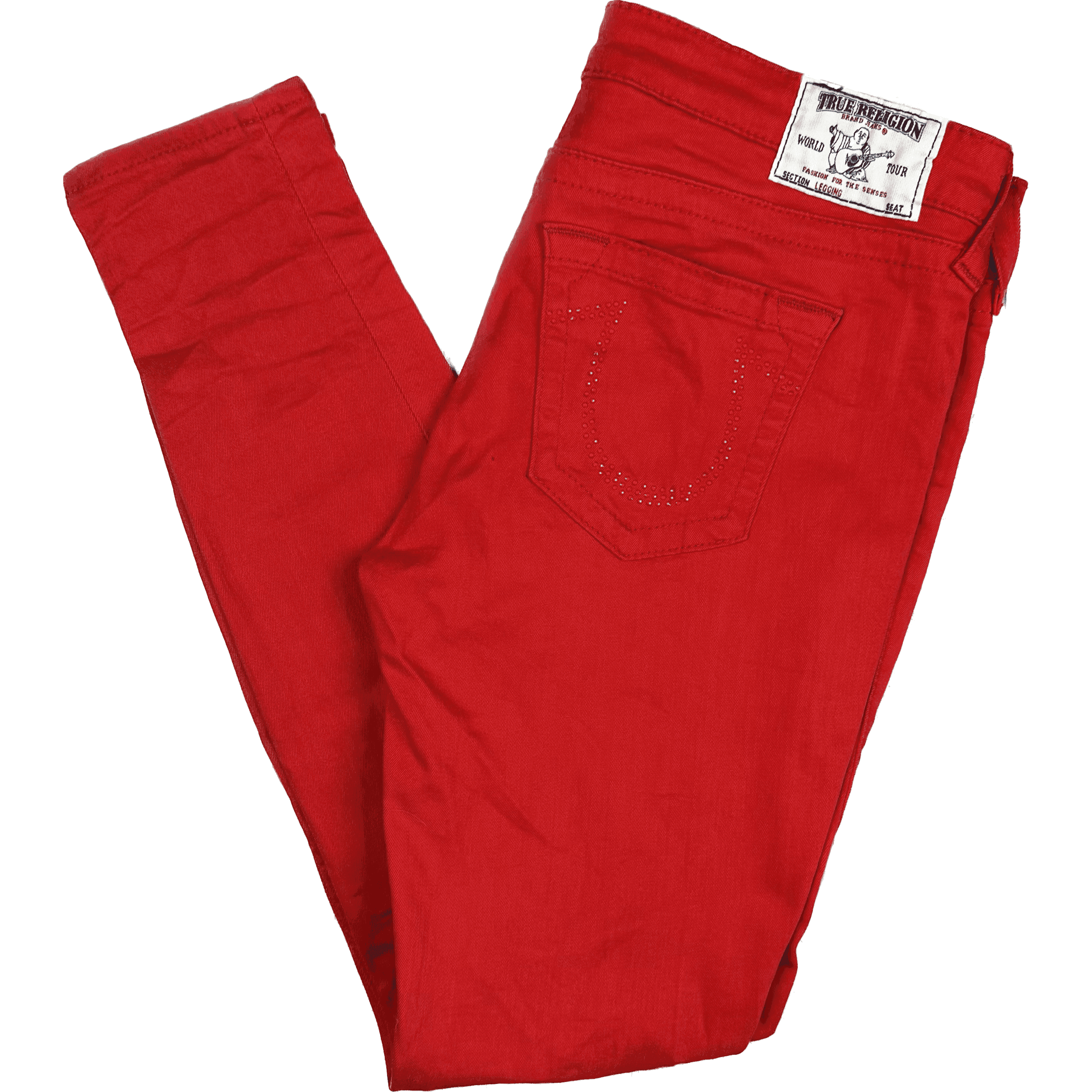 True Religion USA Made 'Legging' Red Skinny Jeans- Size 31 — photo 1 of 8
