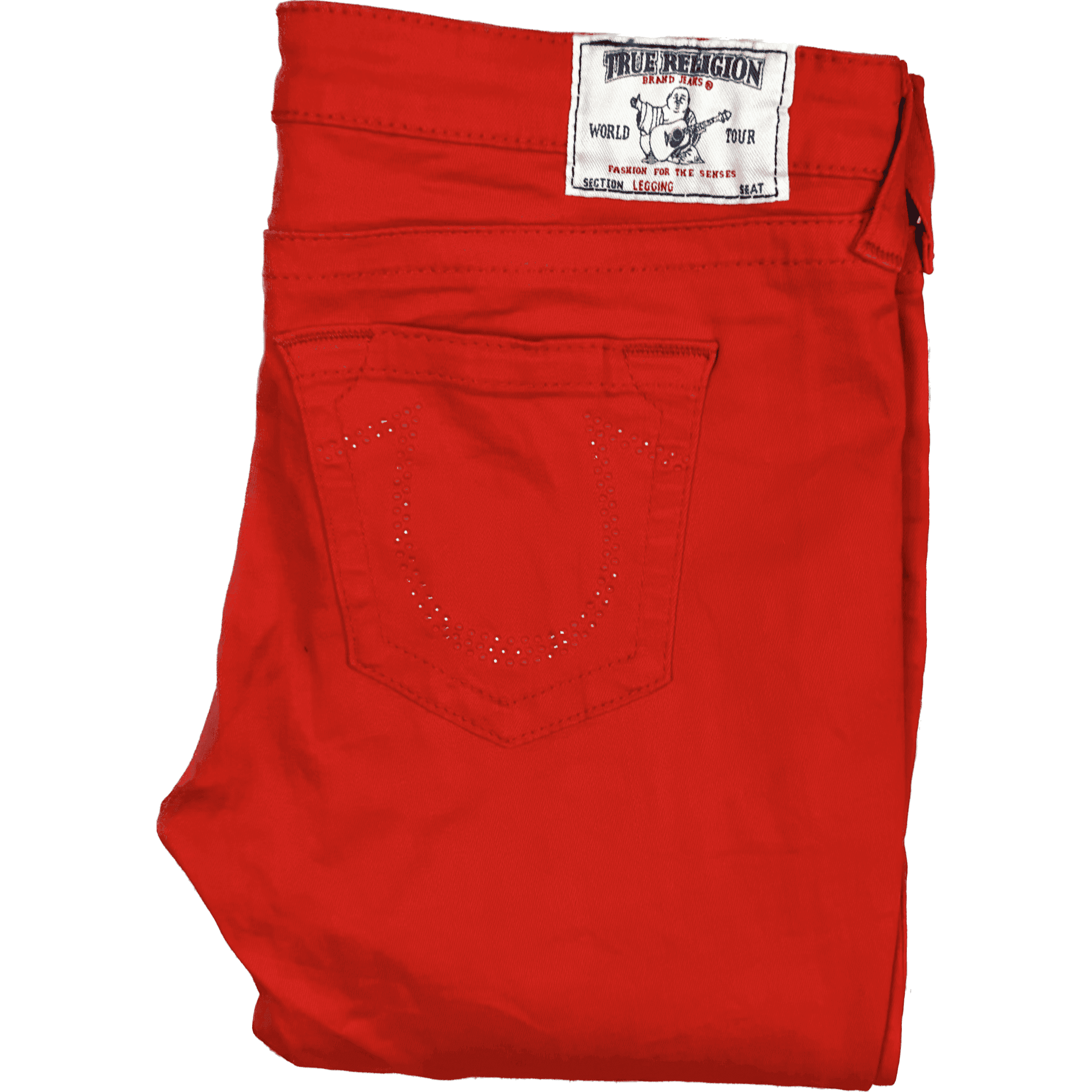 True Religion USA Made 'Legging' Red Skinny Jeans- Size 31 — photo 2 of 8