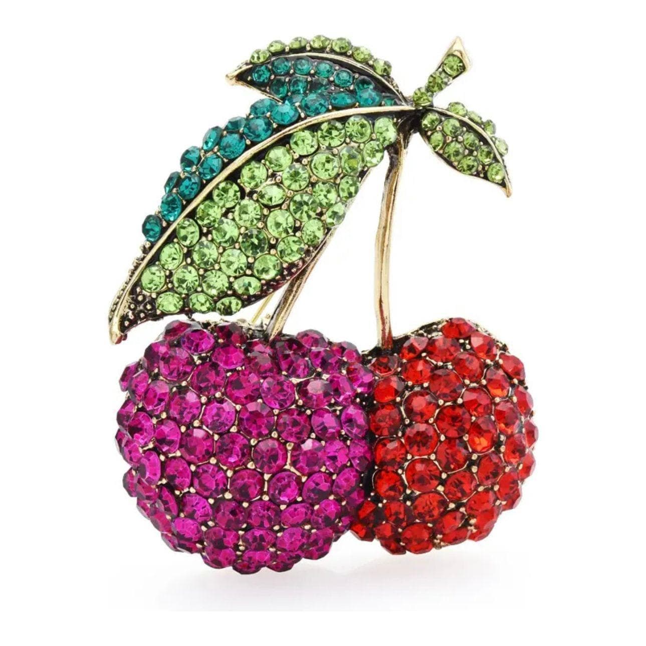 Jewelled Large Cherries Brooch — photo 1 of 2