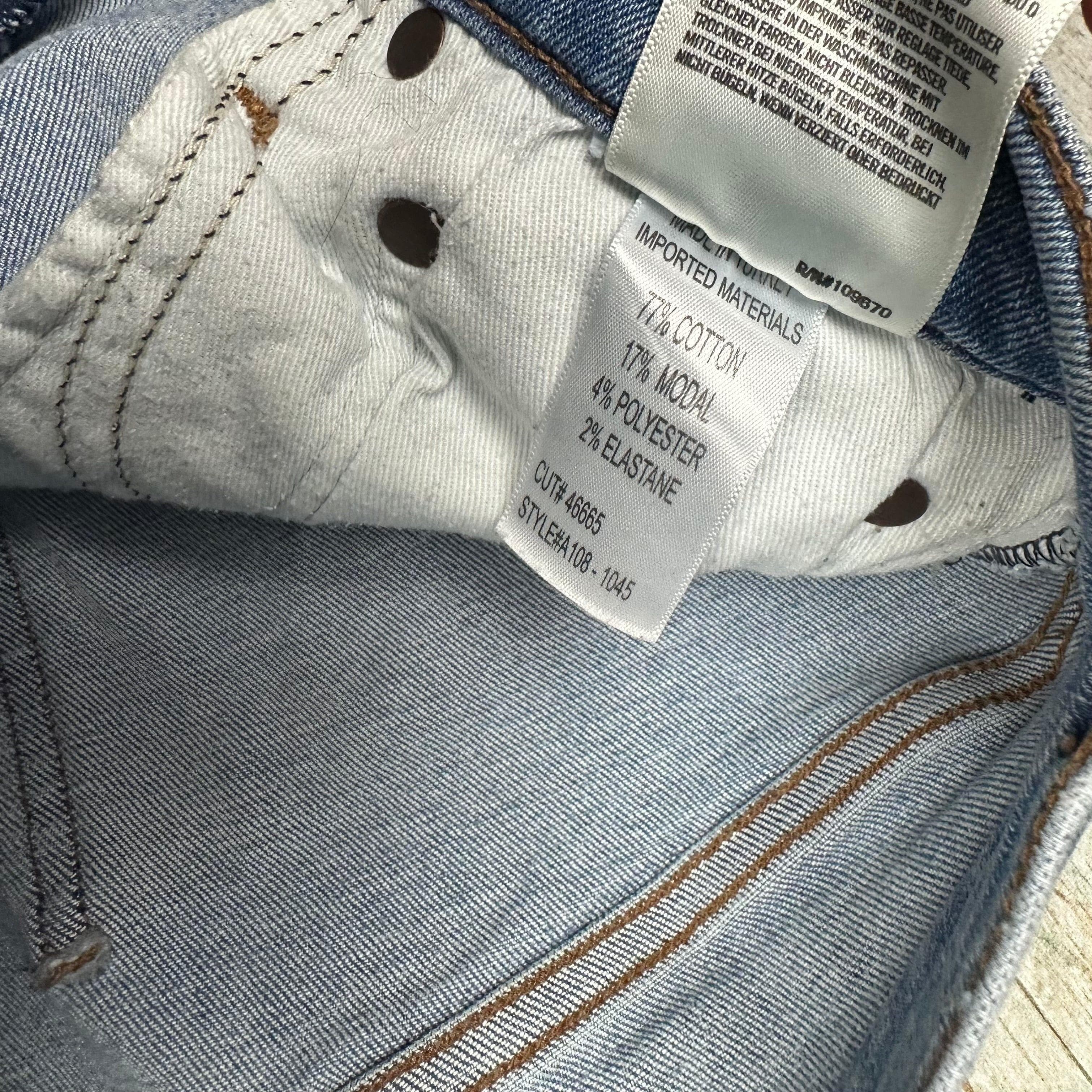 AGOLDE Chewed Hem Mid Rise Skinny Jeans- Size 28 — photo 7 of 9