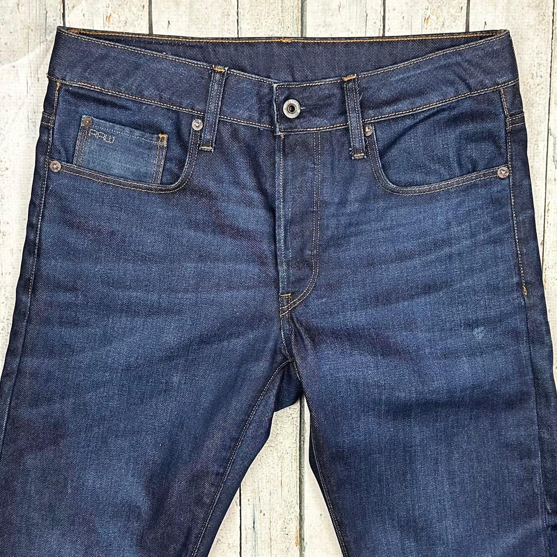 G Star '3301 Straight' Mens Dark Denim Jeans -Size 30S — photo 5 of 8