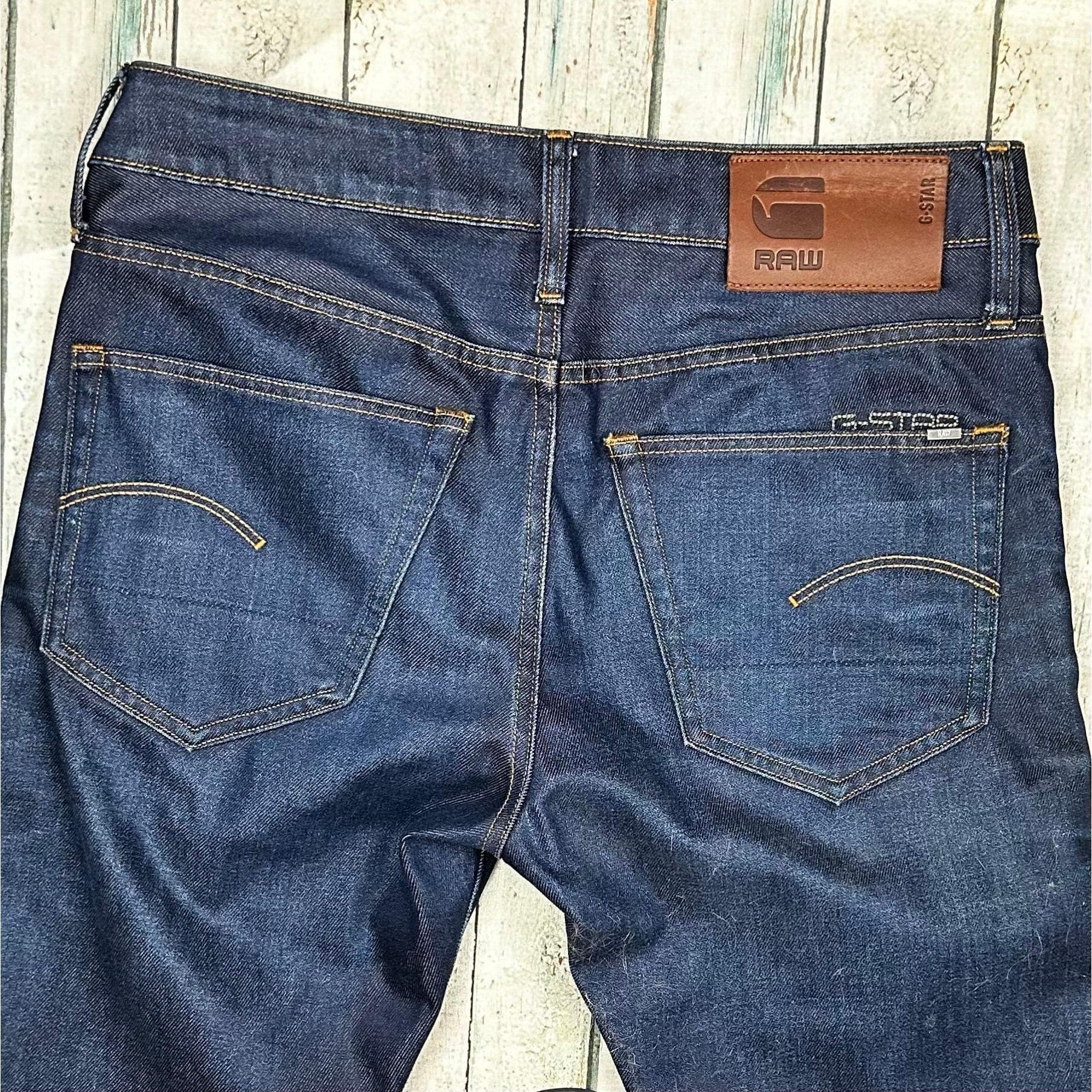 G Star '3301 Straight' Mens Dark Denim Jeans -Size 30S — photo 7 of 8