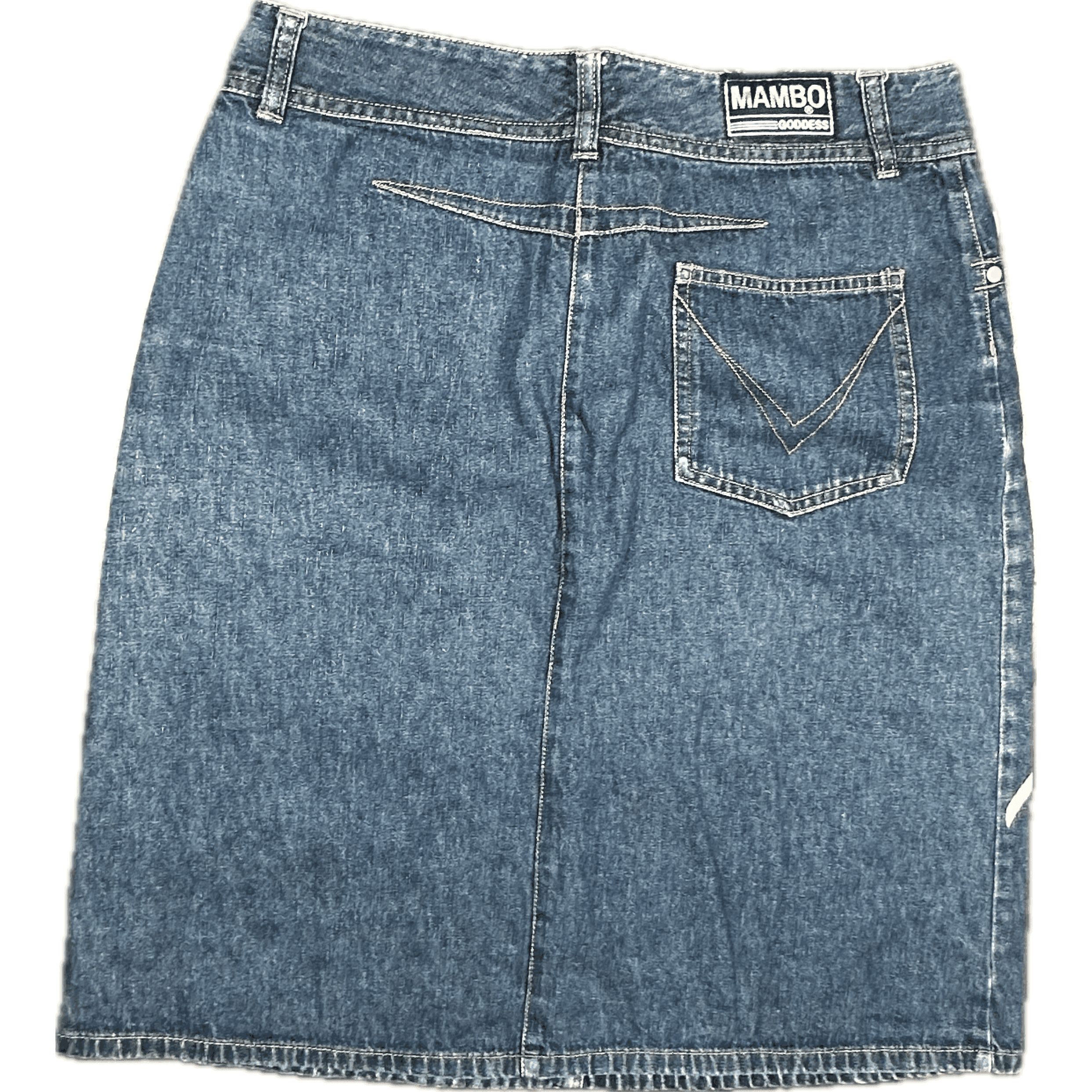 Mambo Vintage 90's Guitar front Denim Skirt - Suit Size 10 — photo 2 of 7