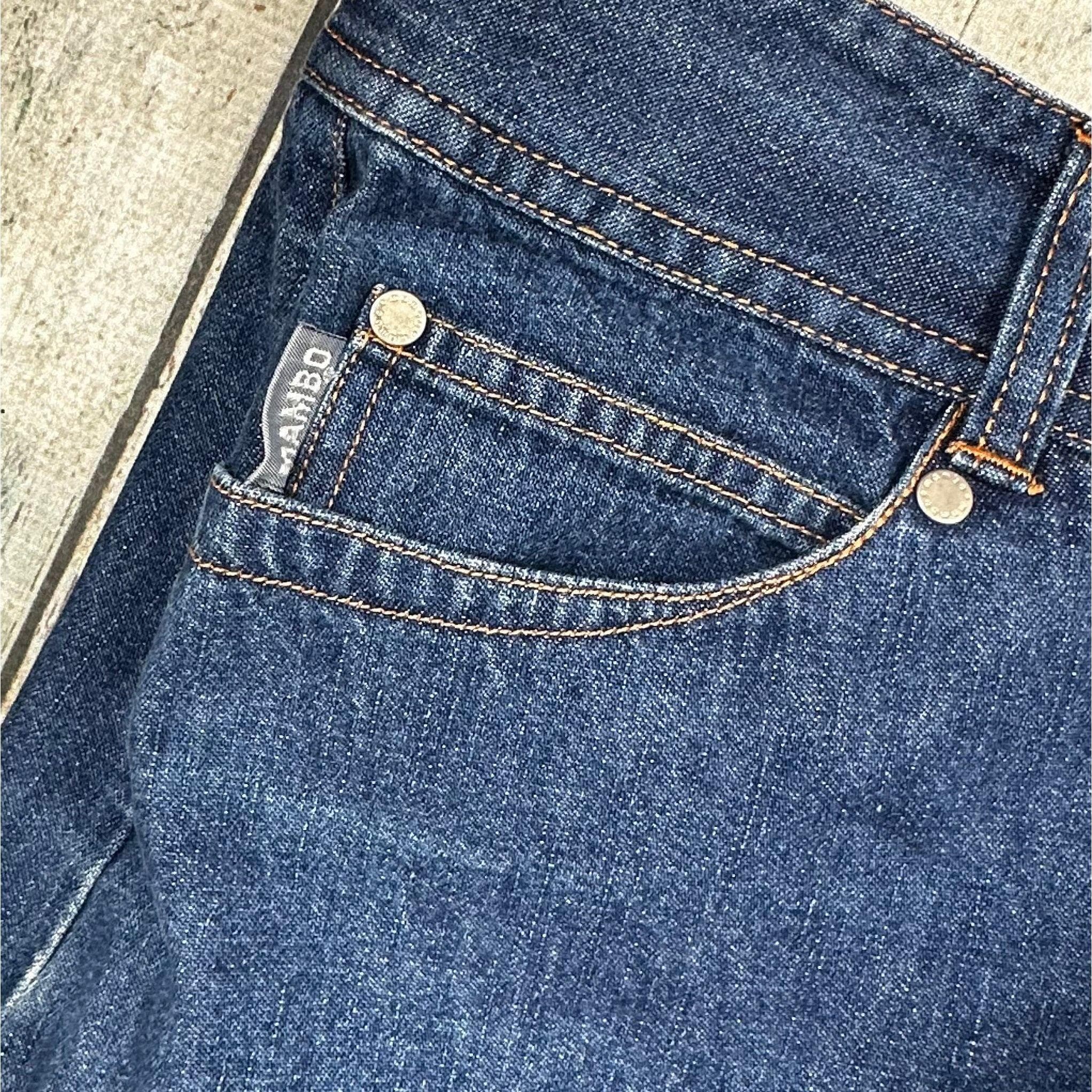 Mambo Vintage 90's Guitar front Denim Skirt - Suit Size 10 — photo 4 of 7