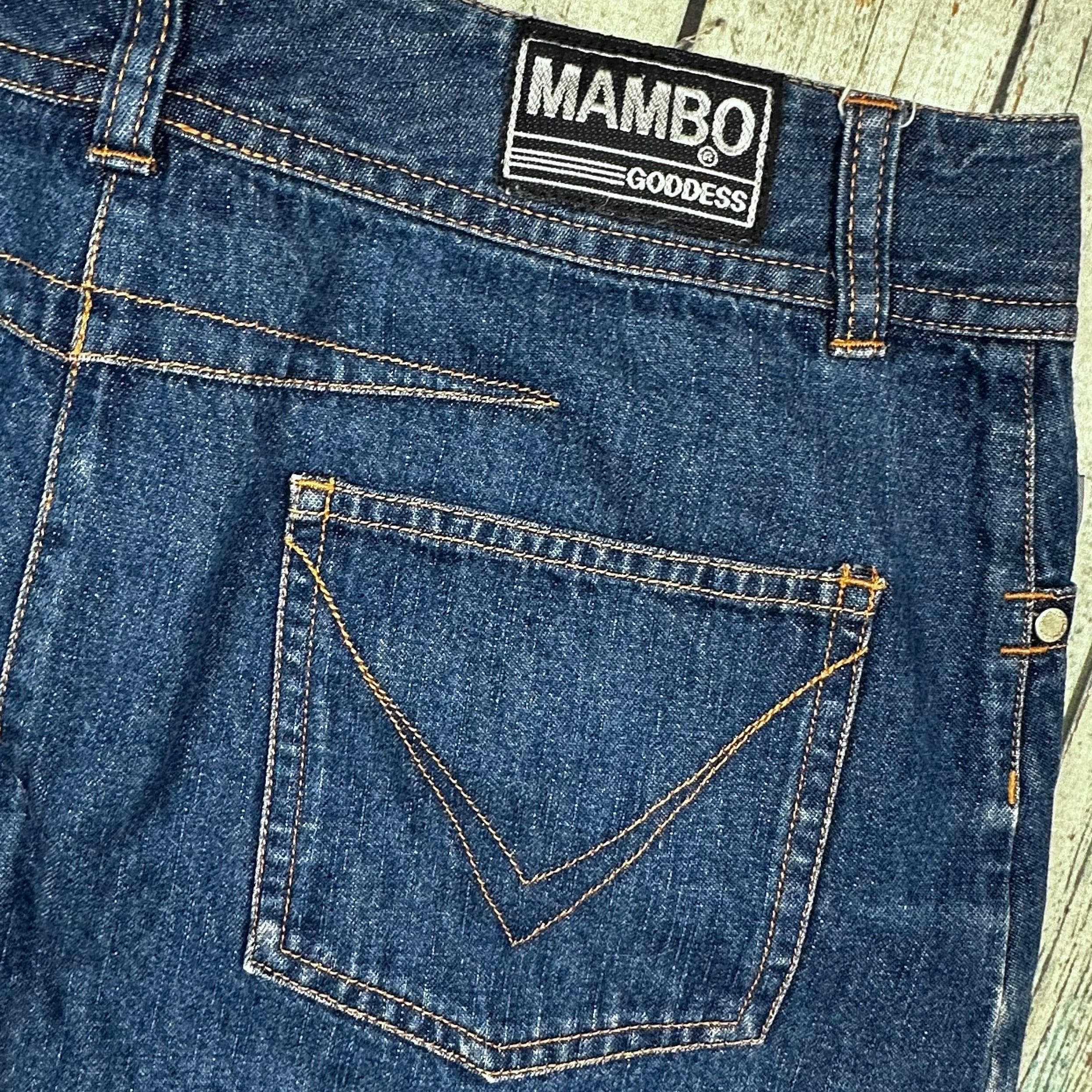 Mambo Vintage 90's Guitar front Denim Skirt - Suit Size 10 — photo 6 of 7