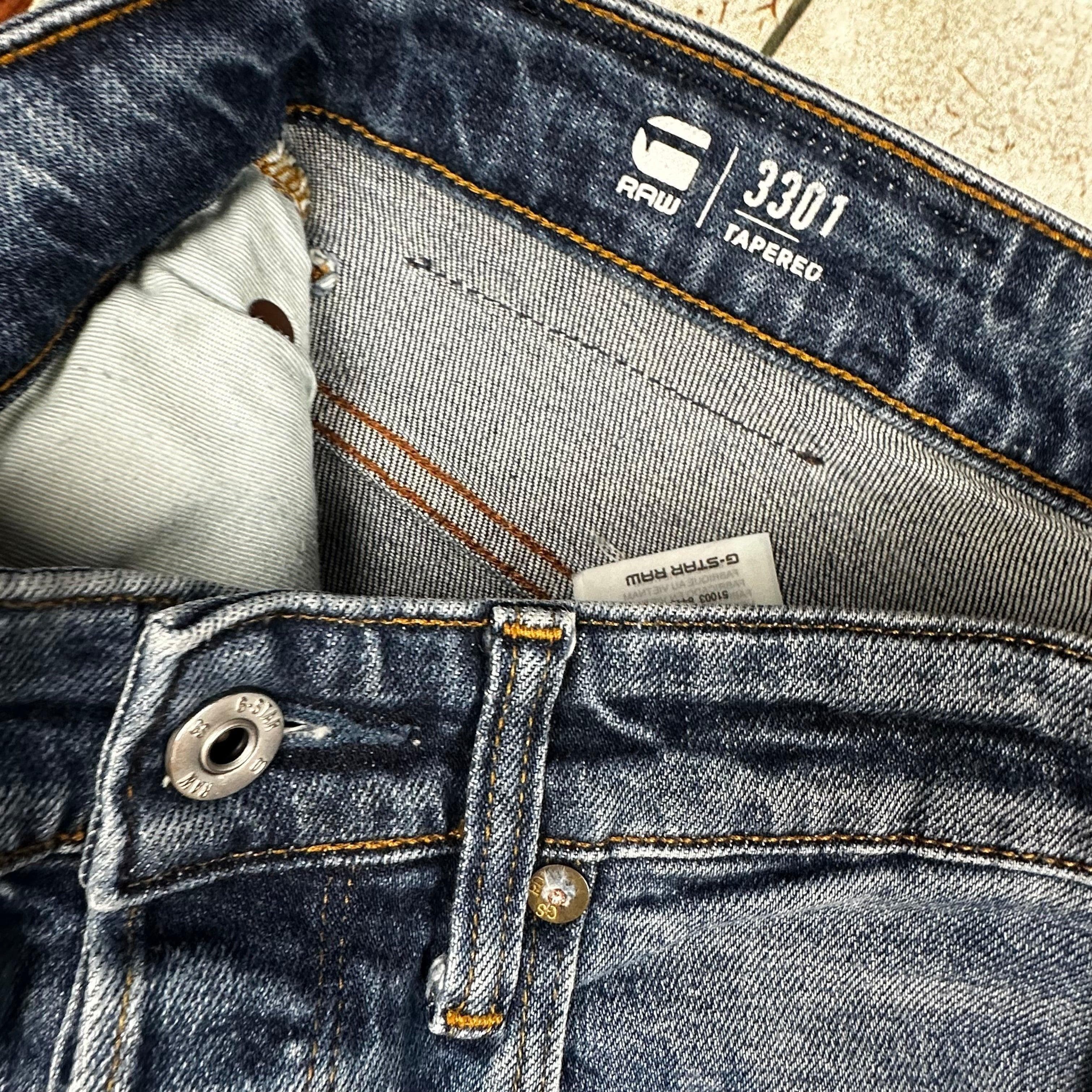 G Star '3301 Tapered' Stretch Mens Jeans -Size 29S — photo 7 of 8