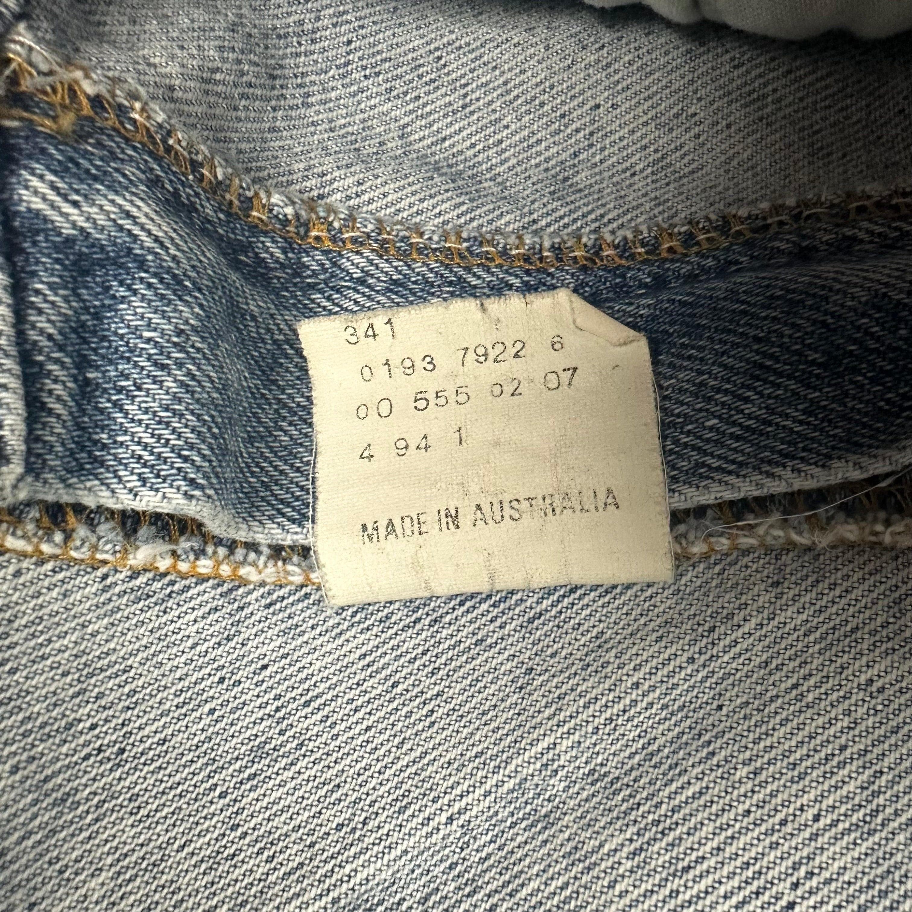 Levis 555 Vintage 90s Australian Made Denim Jeans - Size 36 — photo 5 of 7