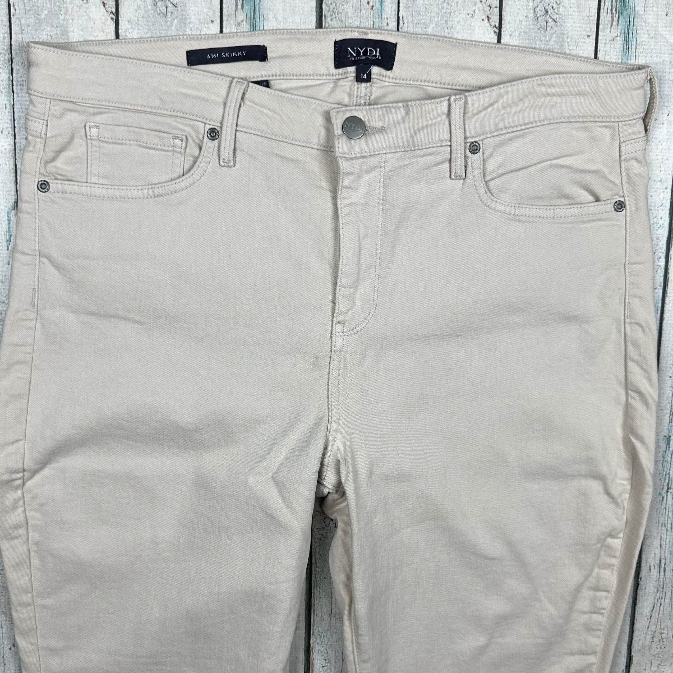NYDJ 'Ami Skinny' Beige StreTch Jeans -Size 14 US or 18 AU — photo 4 of 8