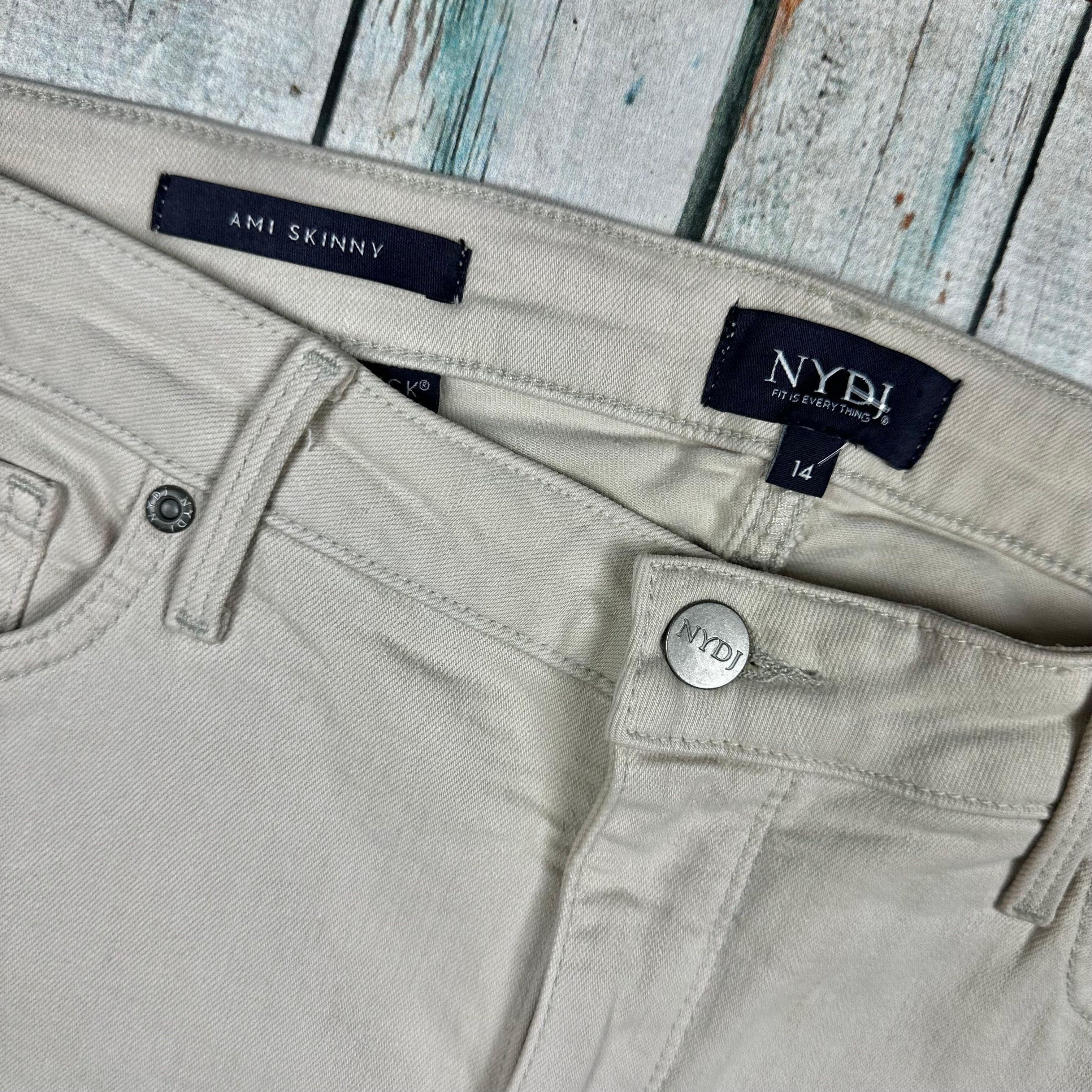 NYDJ 'Ami Skinny' Beige StreTch Jeans -Size 14 US or 18 AU — photo 5 of 8