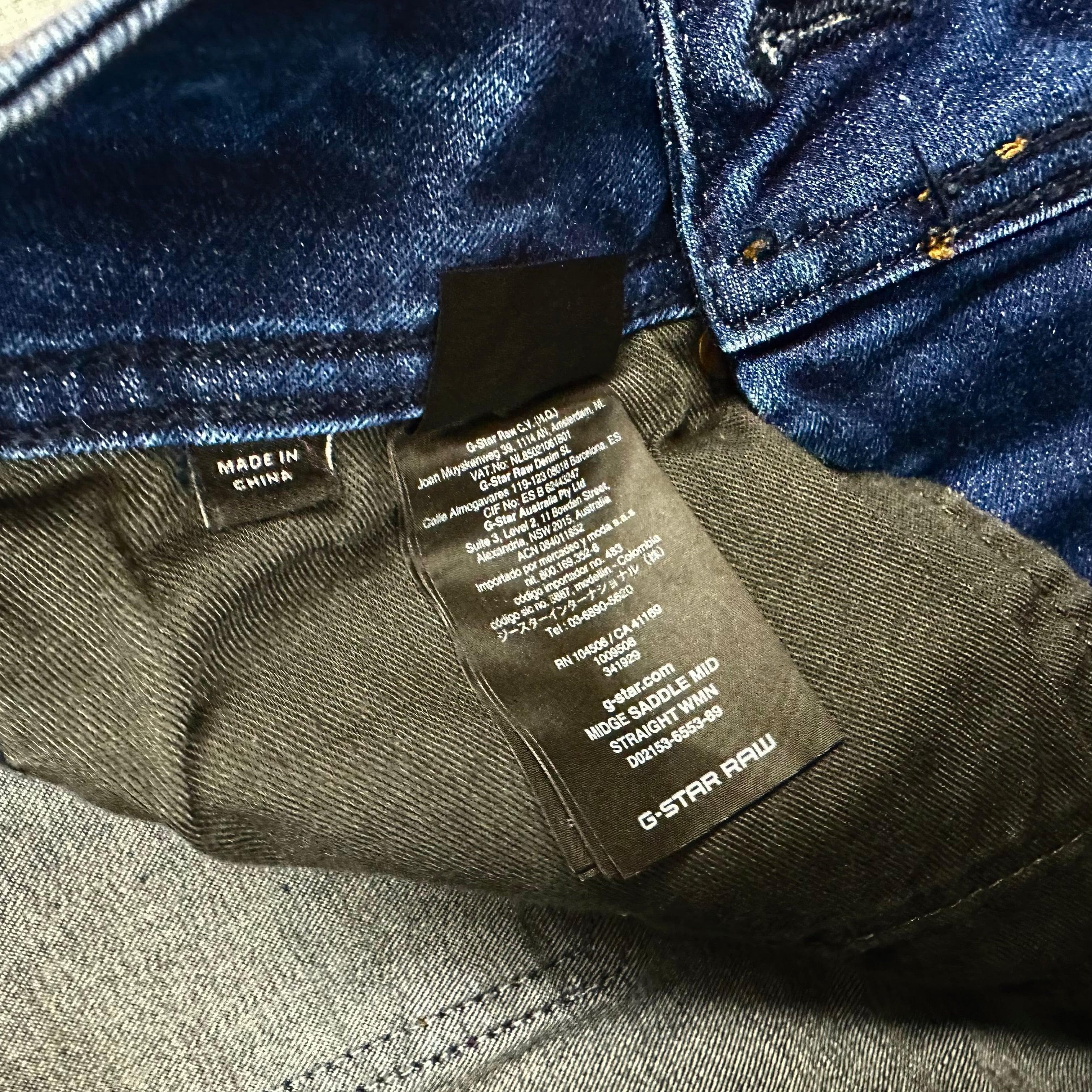 G Star RAW Womens 'Midge Saddle Mid Straight' Jeans -Size 27 — photo 5 of 8