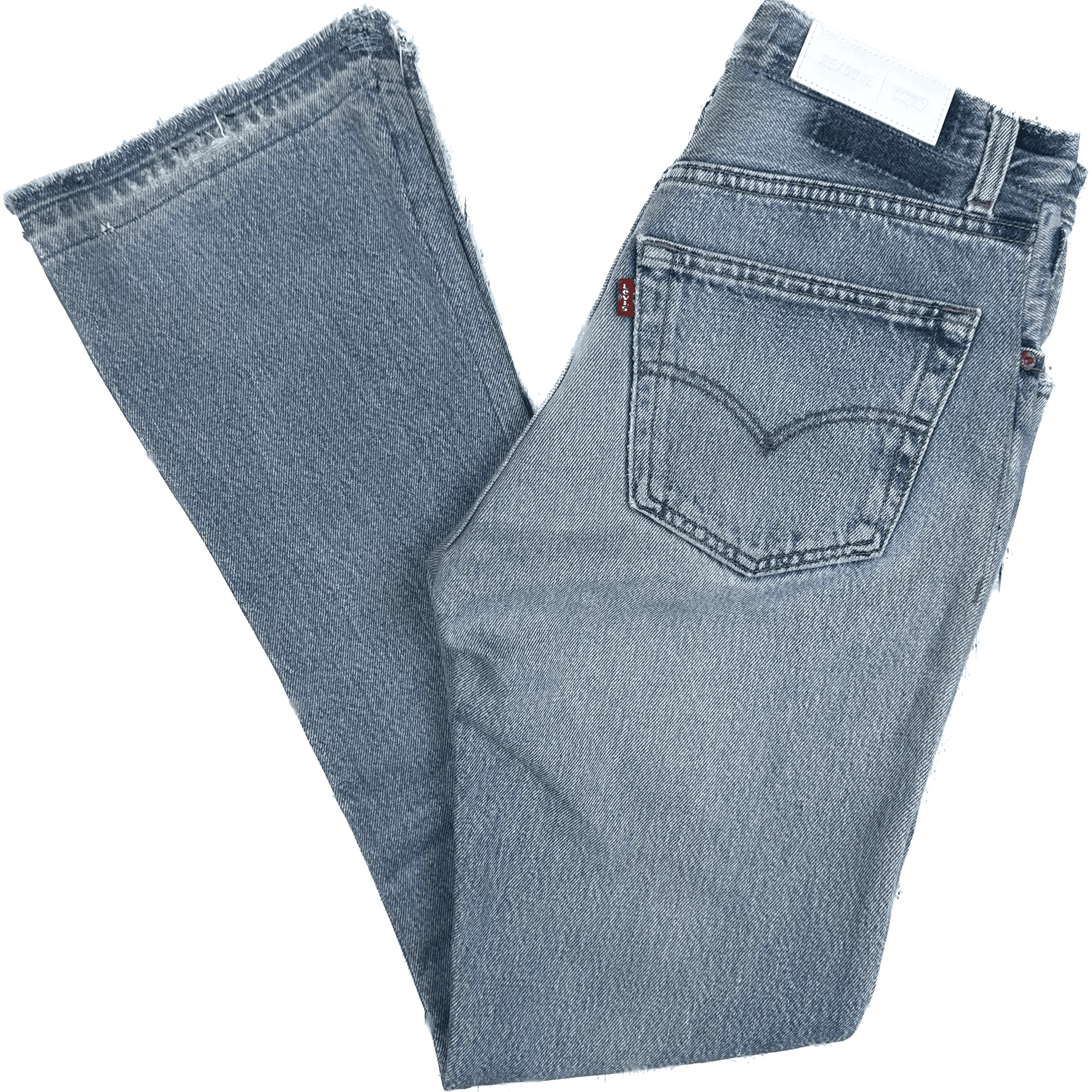 RE/DONE Distressed 'The Elsa' Mid Rise Kick Flare Jeans -Size 27 — photo 2 of 9