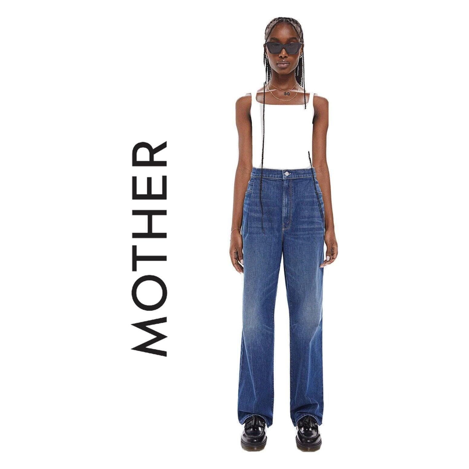 NWT - Mother 'The Pinch-Sneak' Bad Reputation Wide Jeans - Size 28 — photo 1 of 5