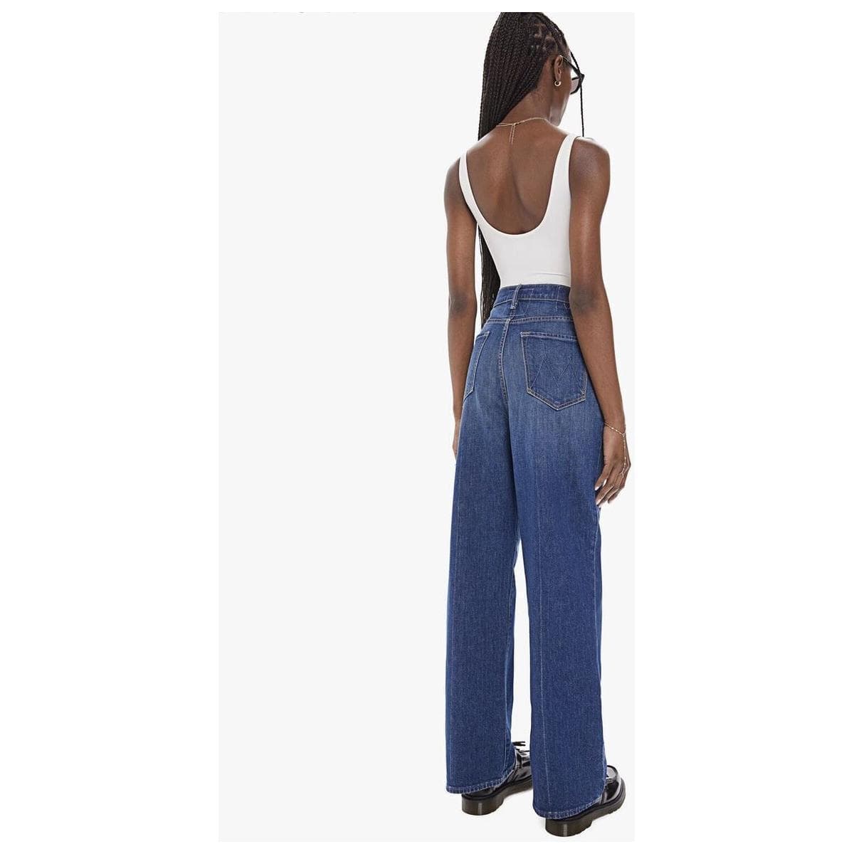 NWT - Mother 'The Pinch-Sneak' Bad Reputation Wide Jeans - Size 28 — photo 2 of 5