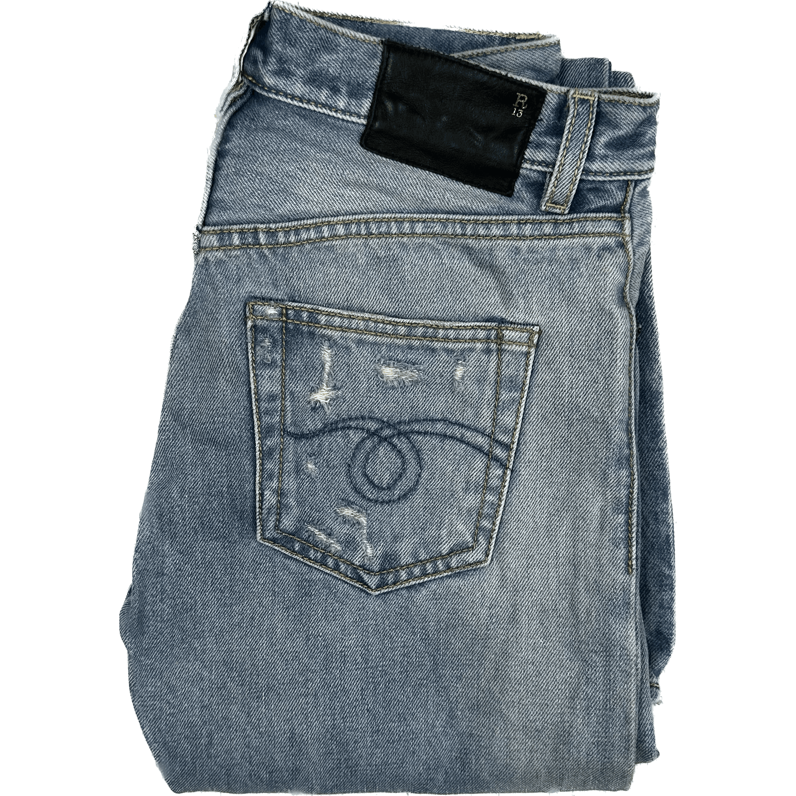 R13 Made in Italy 'Classic' Bankside Blue Jeans- Size 25 — photo 2 of 7