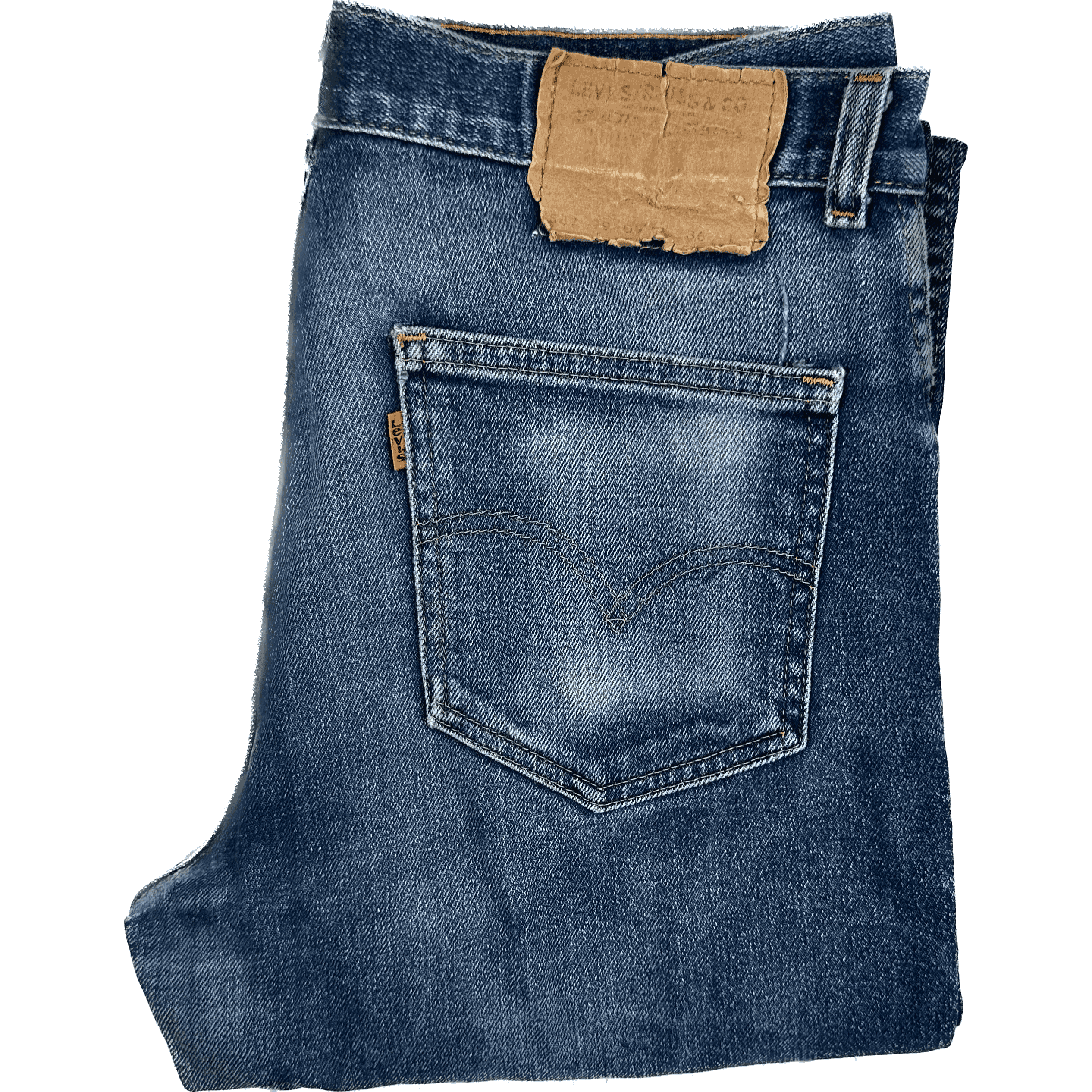 Vintage Levis 341 Mens Orange Tab 80's Denim Jeans - Size 34 — photo 2 of 8