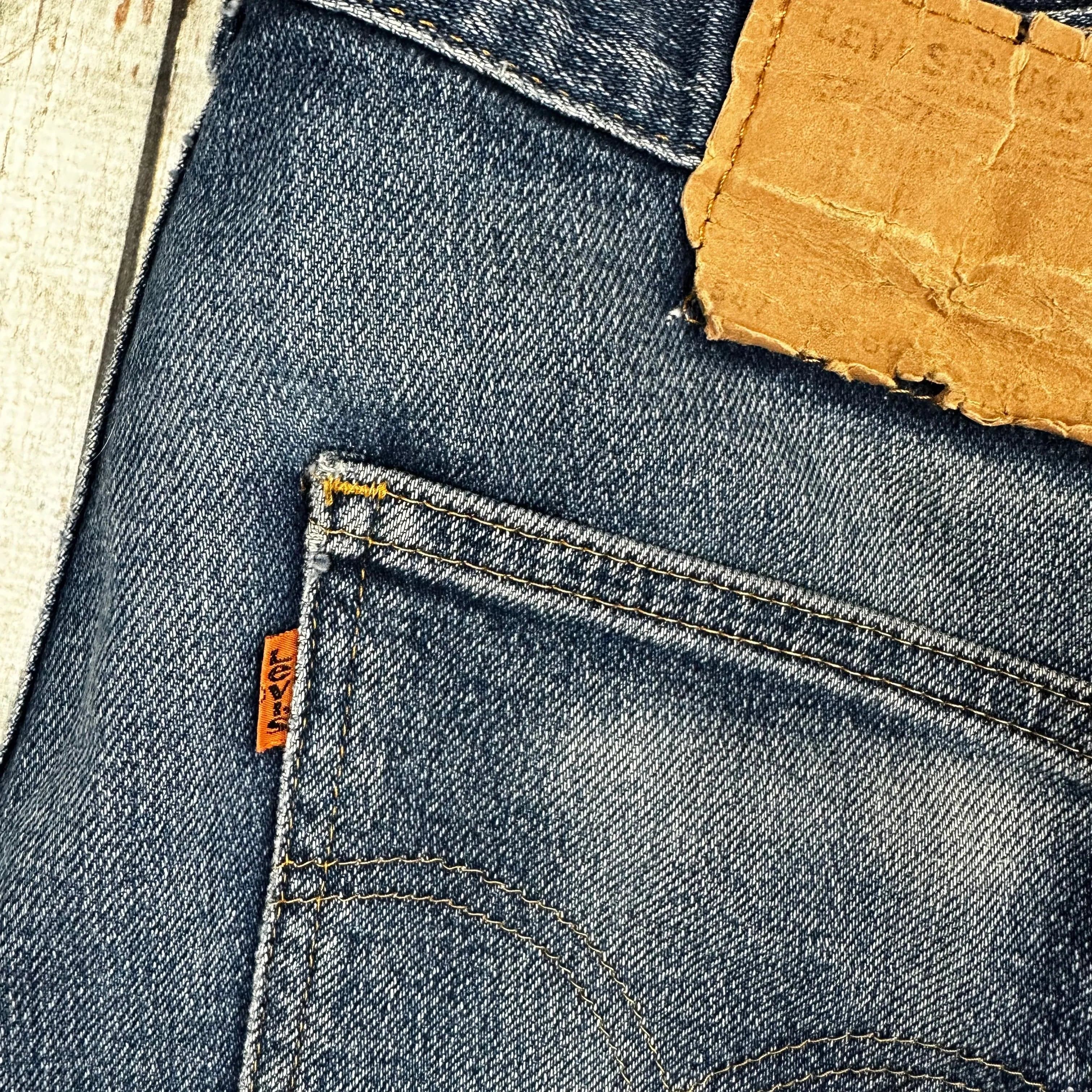 Vintage Levis 341 Mens Orange Tab 80's Denim Jeans - Size 34 — photo 6 of 8