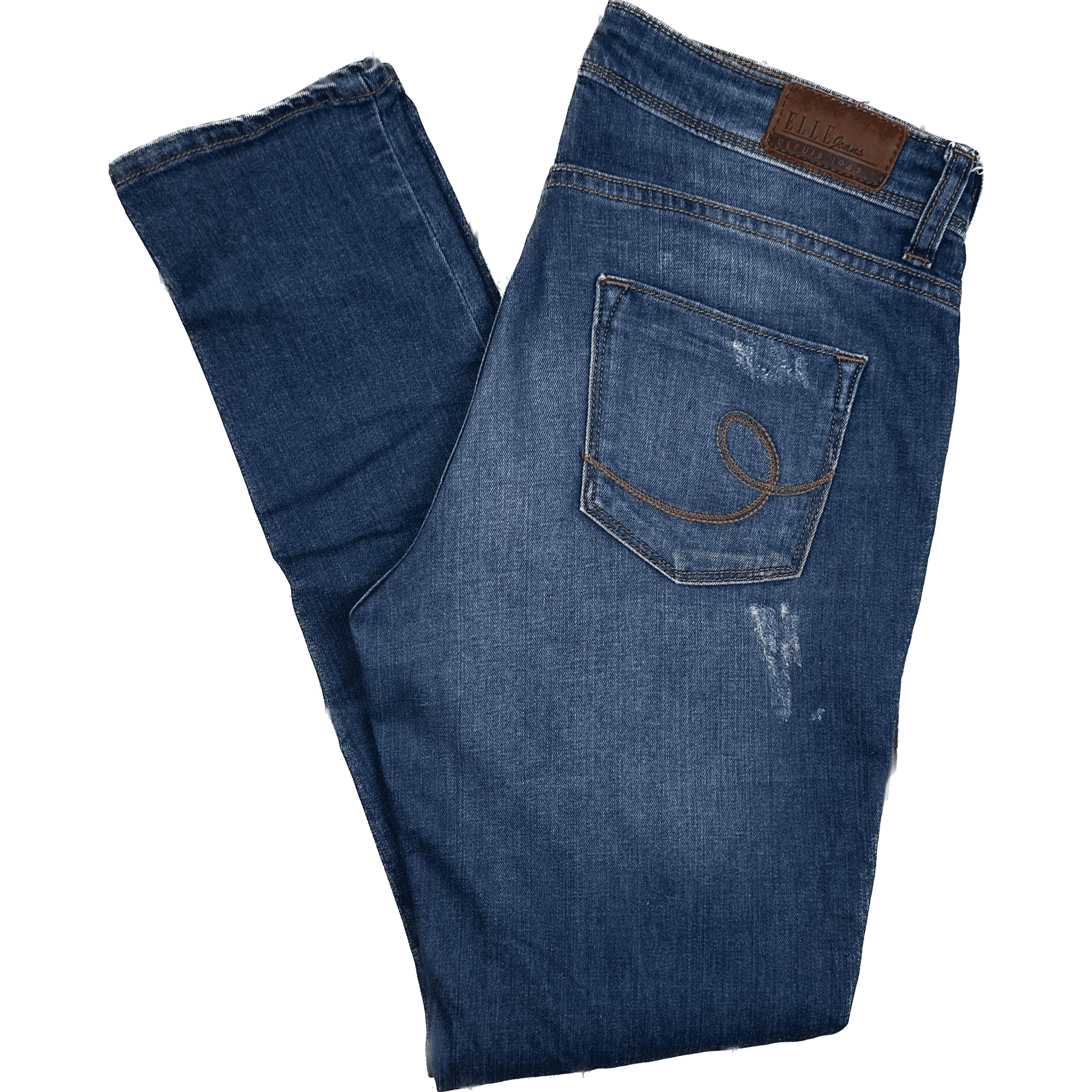 Elle Jeans Paris - Mid Rise Distressed Skinny''s Size- 28 — photo 1 of 6