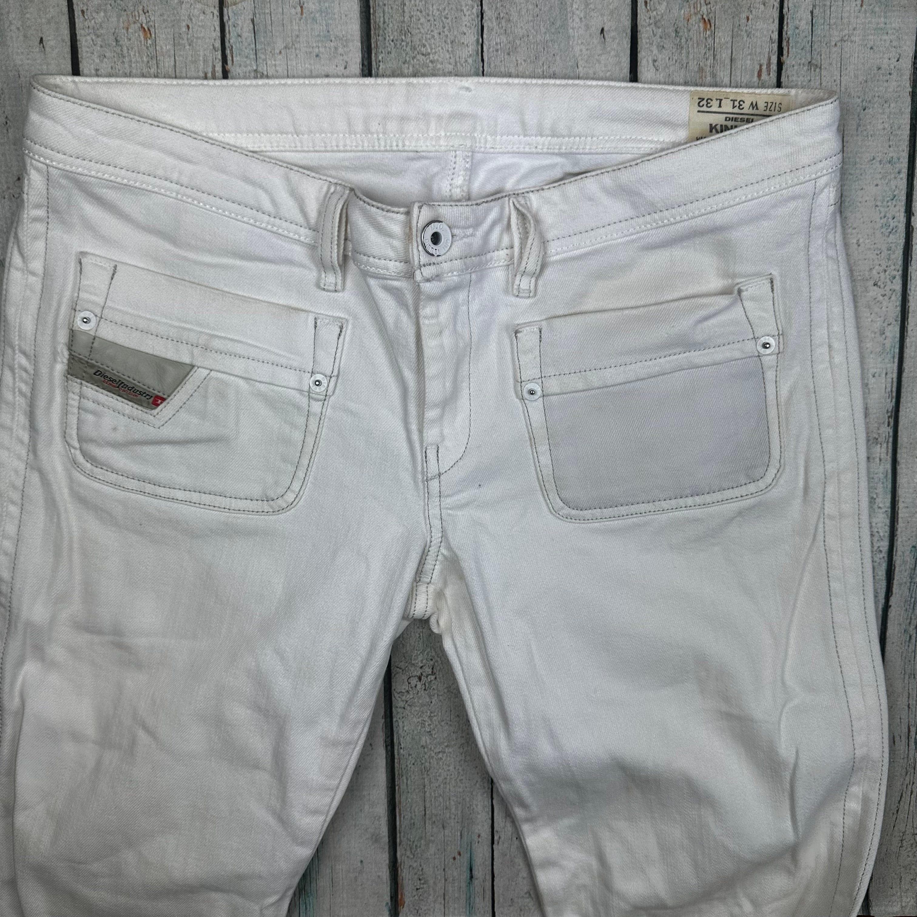 Diesel Ladies 'Kinkey' Low Rise White Jeans -Size 31 — photo 3 of 7