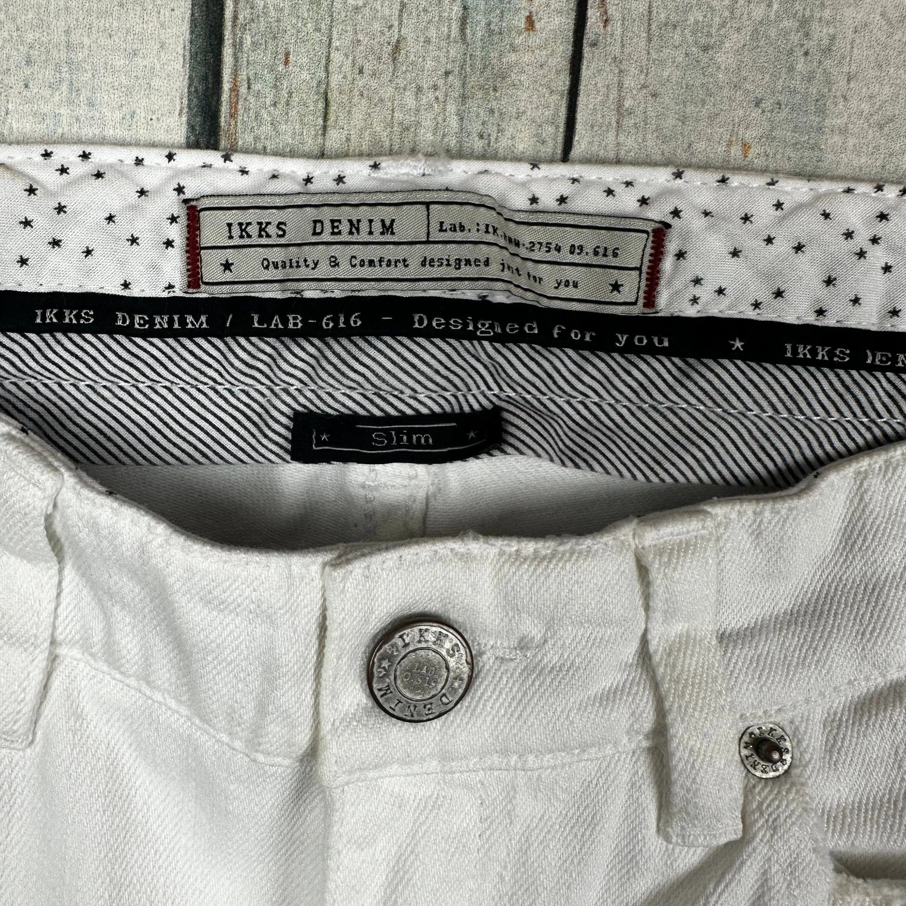 IKKS France Ladies White Slim Fit Jeans- Size 27 — photo 7 of 8