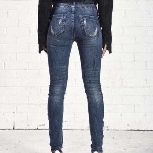 NWT- One Teaspoon "Scallywags" High Waist Pure Bleu Wash - Size 26" — photo 2 of 6