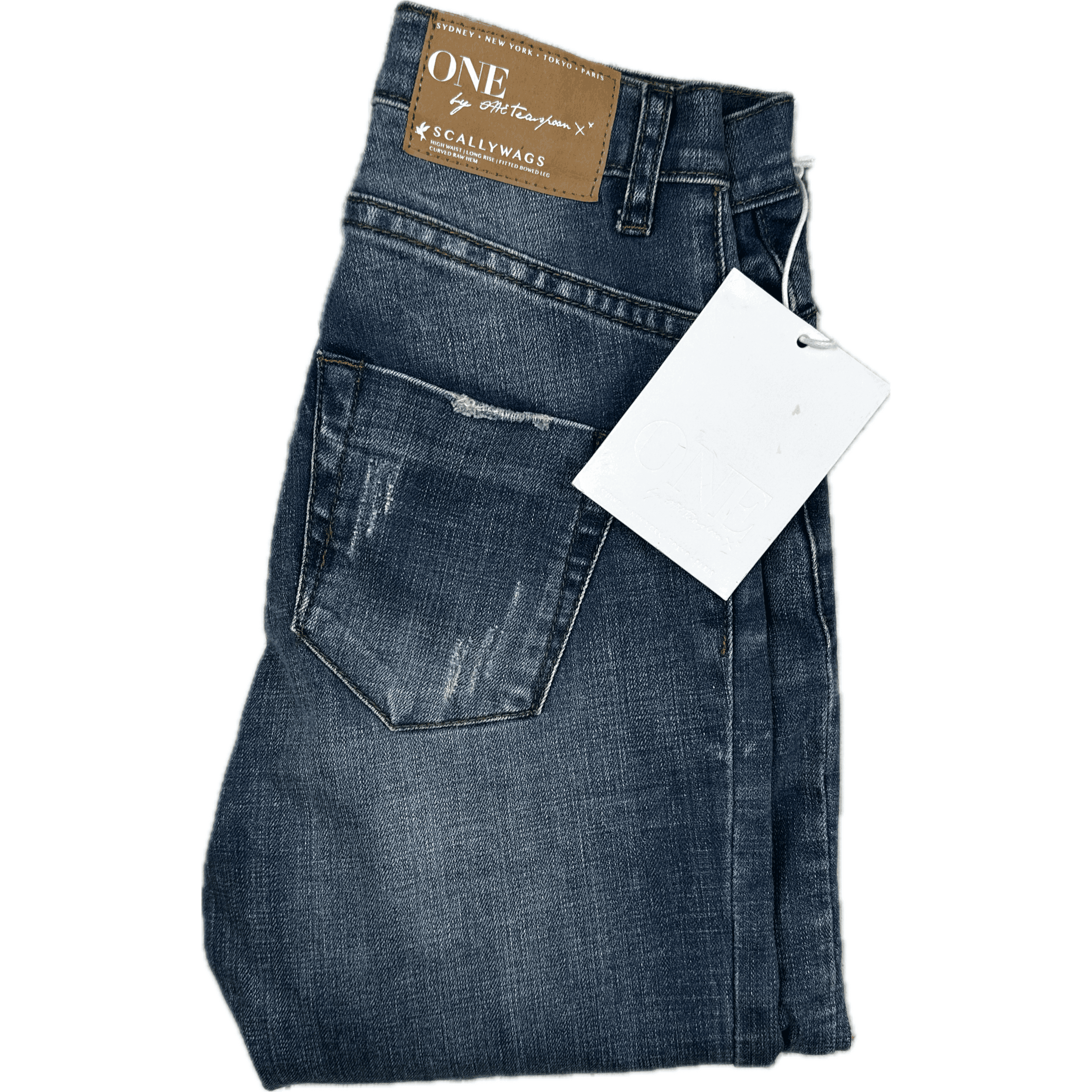 NWT- One Teaspoon "Scallywags" High Waist Pure Bleu Wash - Size 26" — photo 4 of 6