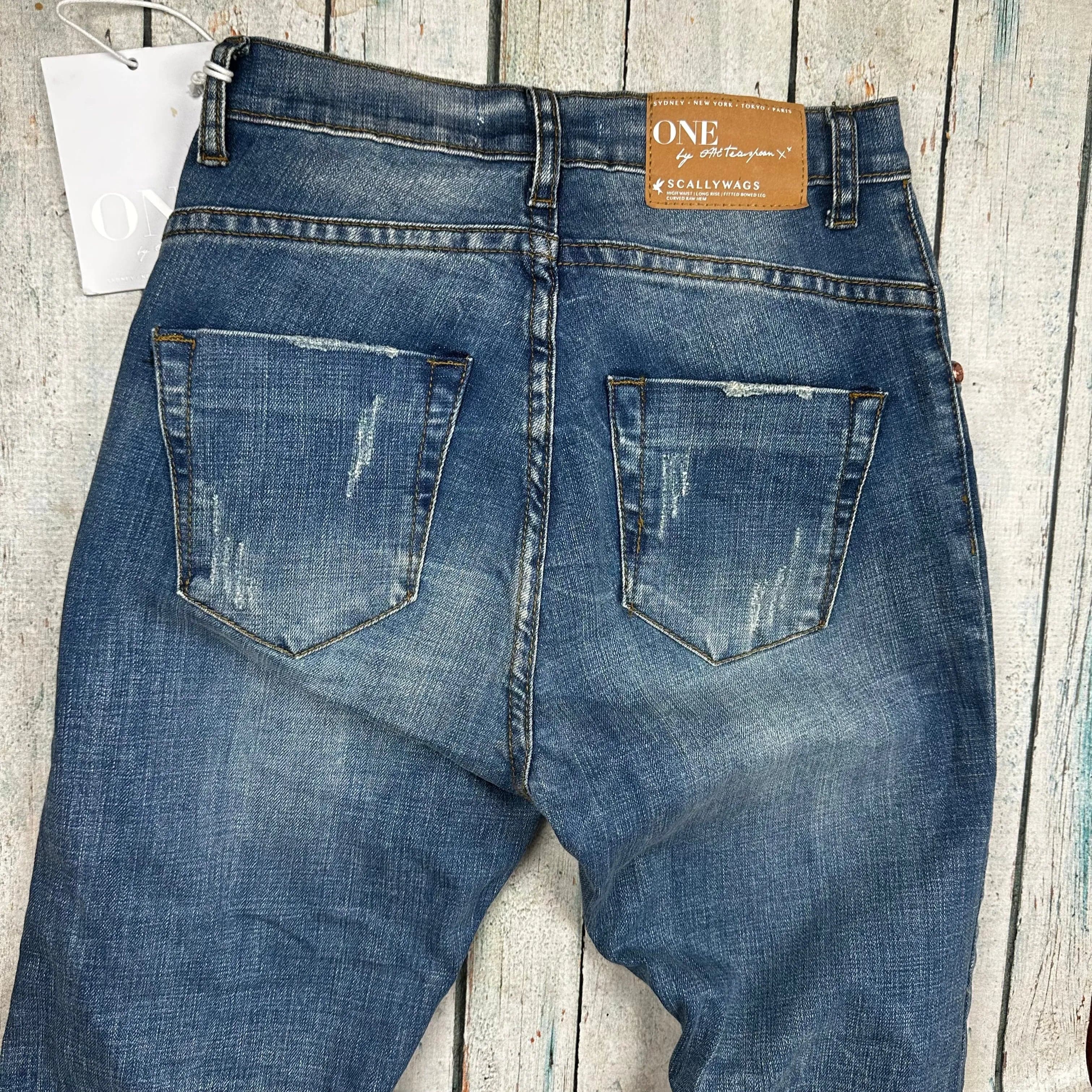 NWT- One Teaspoon "Scallywags" High Waist Pure Bleu Wash - Size 26" — photo 6 of 6