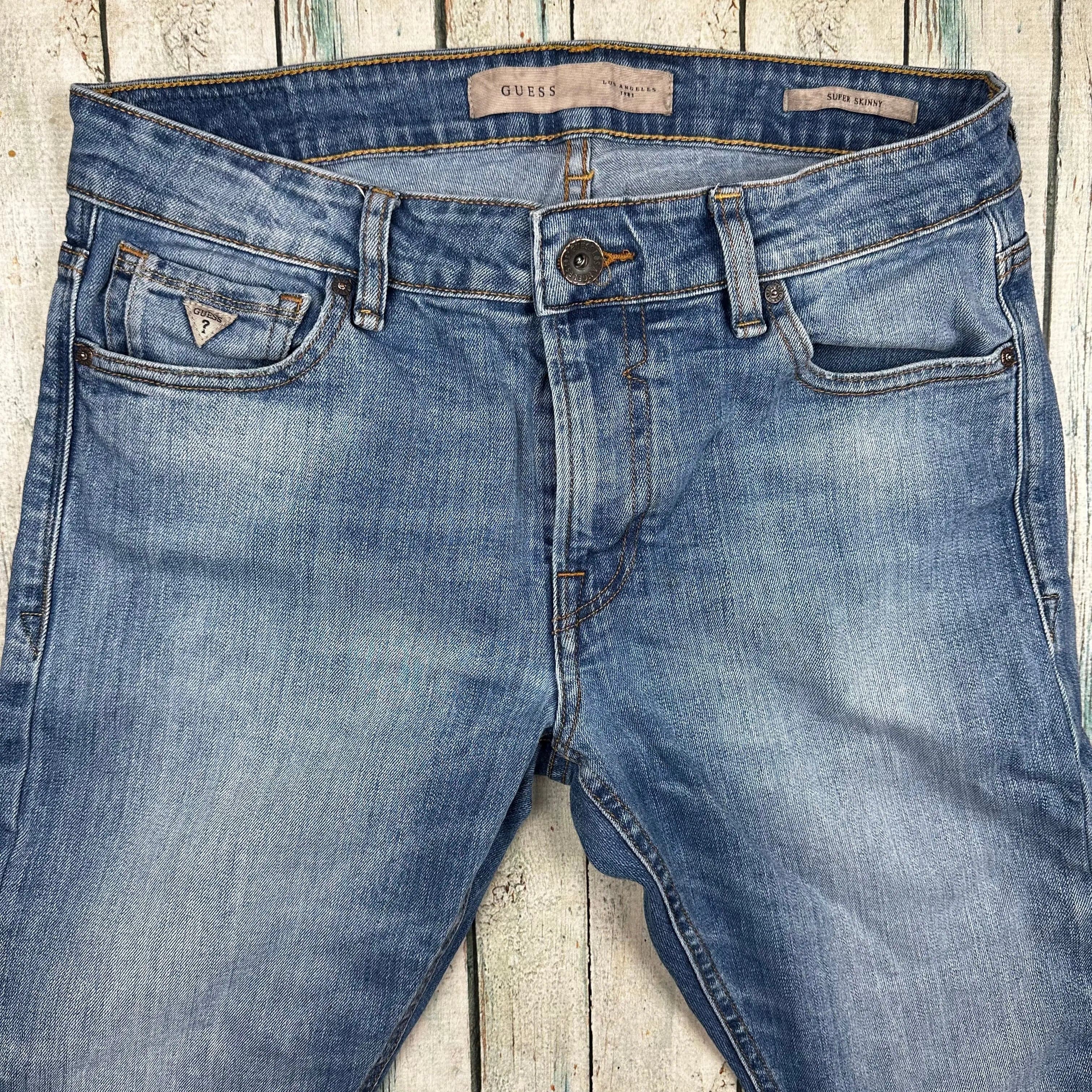 Guess Mens 'Super Skinny' Distressed Jeans - Size 34 — photo 5 of 7