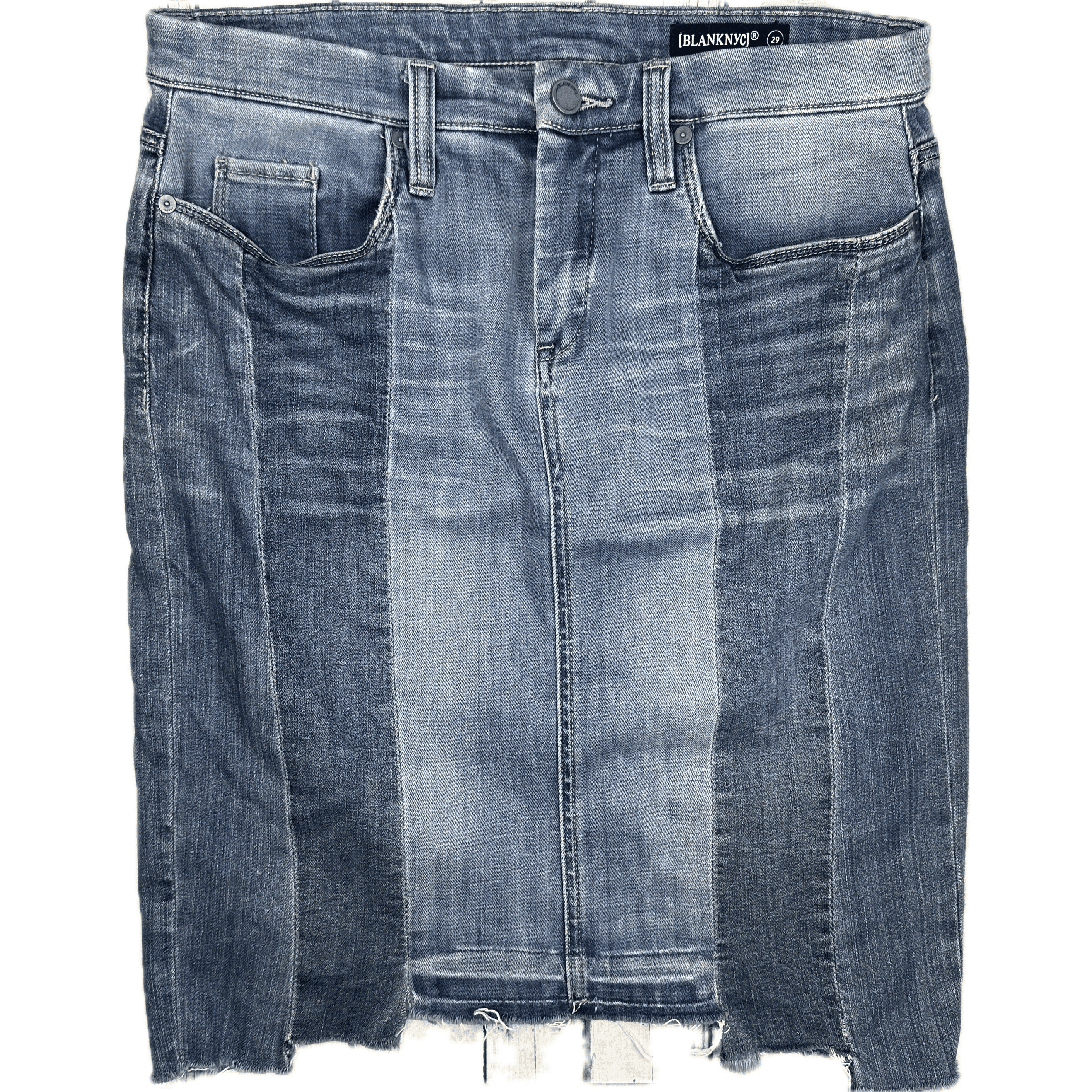 BLANK NYC Panelled Mid Rise Jean Skirt - Size 29 — photo 1 of 3