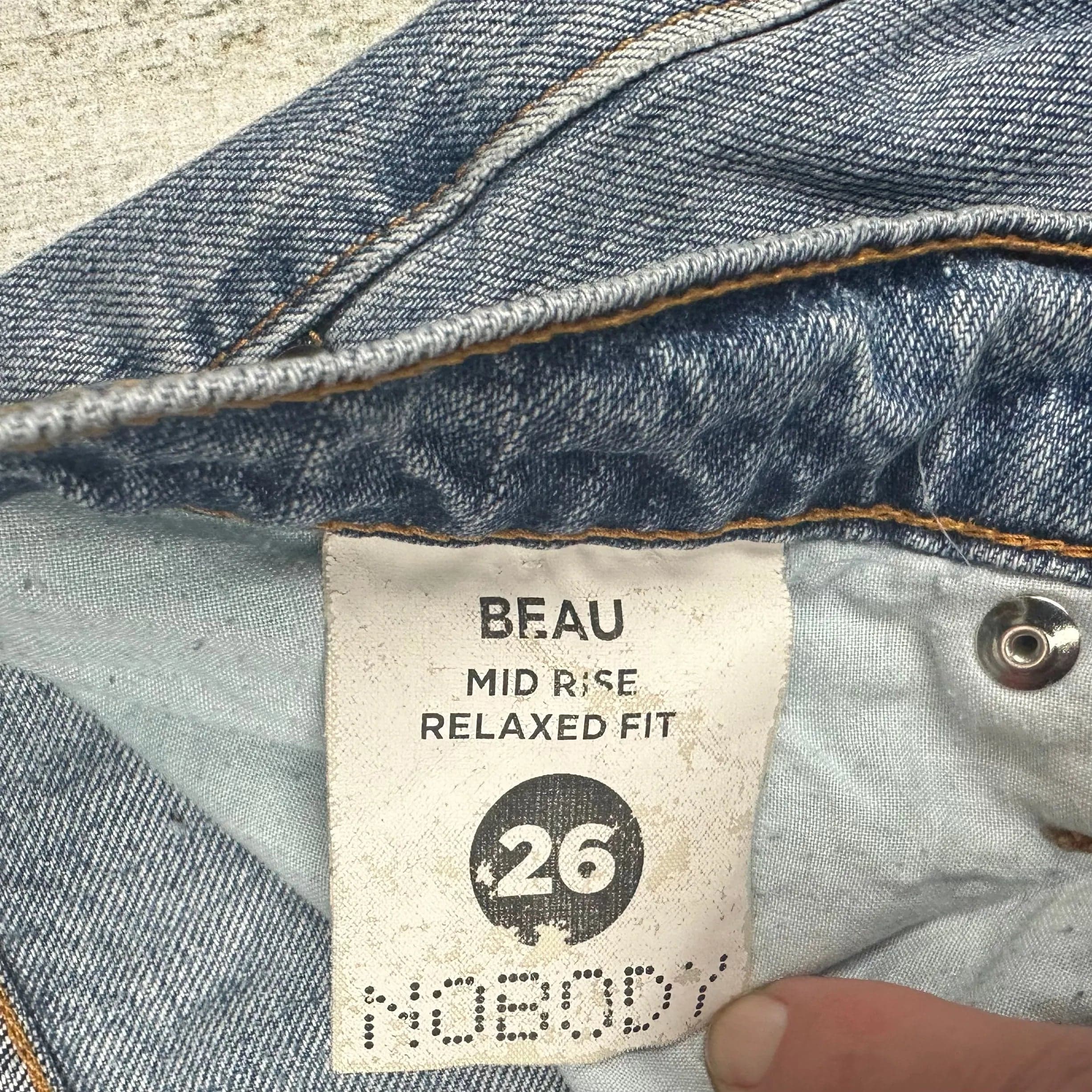 NOBODY 'Beau' Relaxed Fit Ripped Leg Jeans- Size 26 — photo 5 of 6