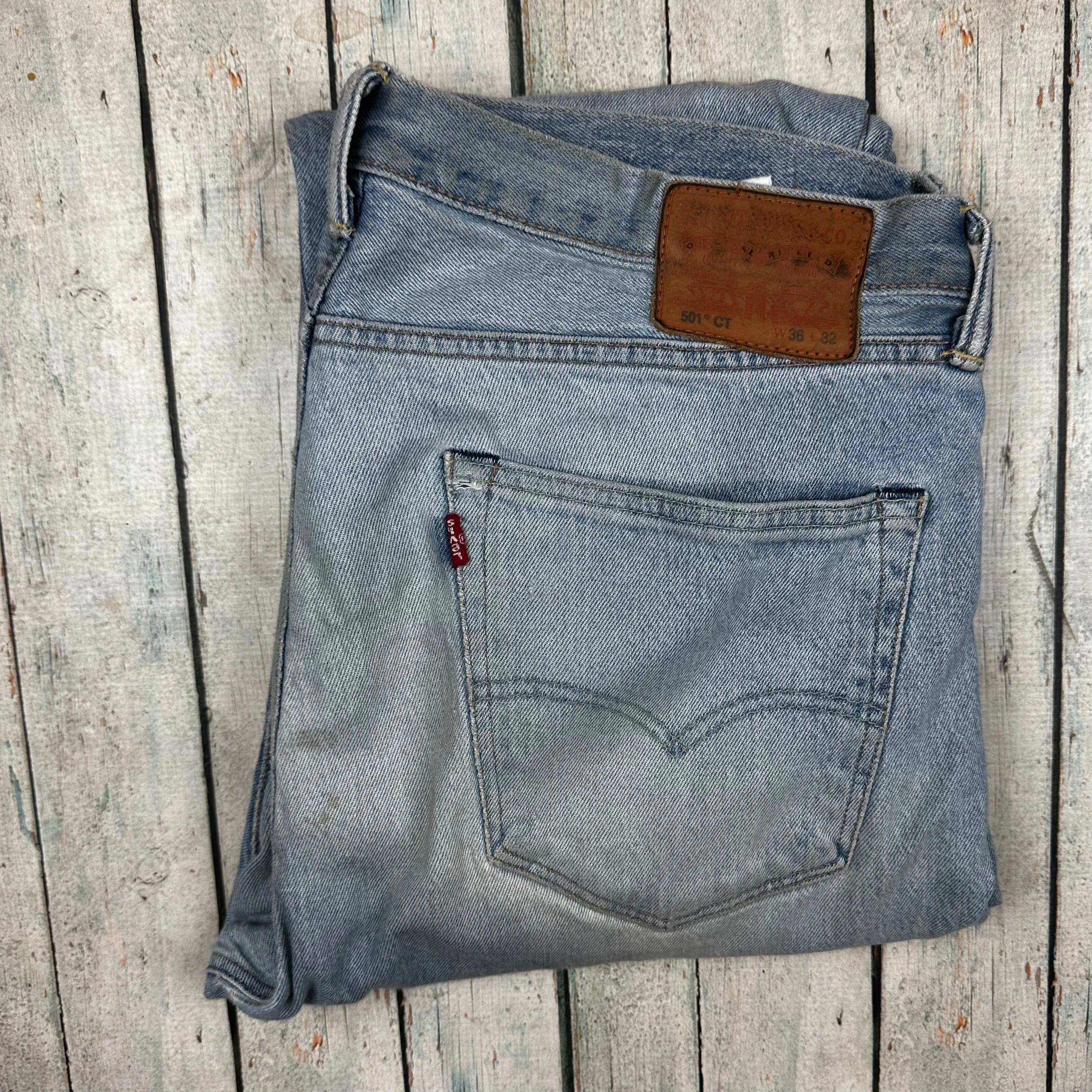 Levis 501 CT Mens Denim Crop Jeans - Size 36 — photo 4 of 6