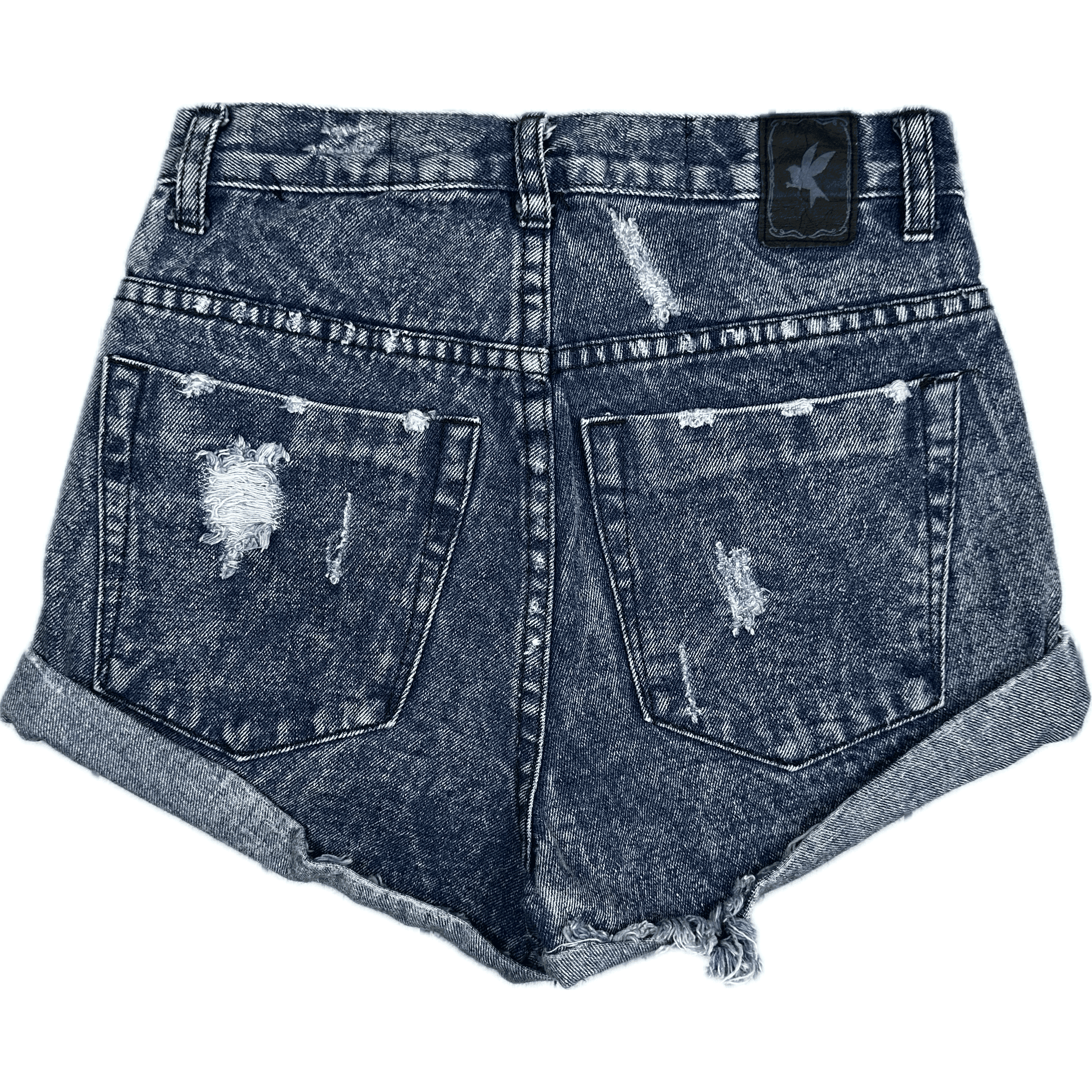 One Teaspoon Ladies High Rise Destroyed Denim Shorts - Size 6 — photo 2 of 4