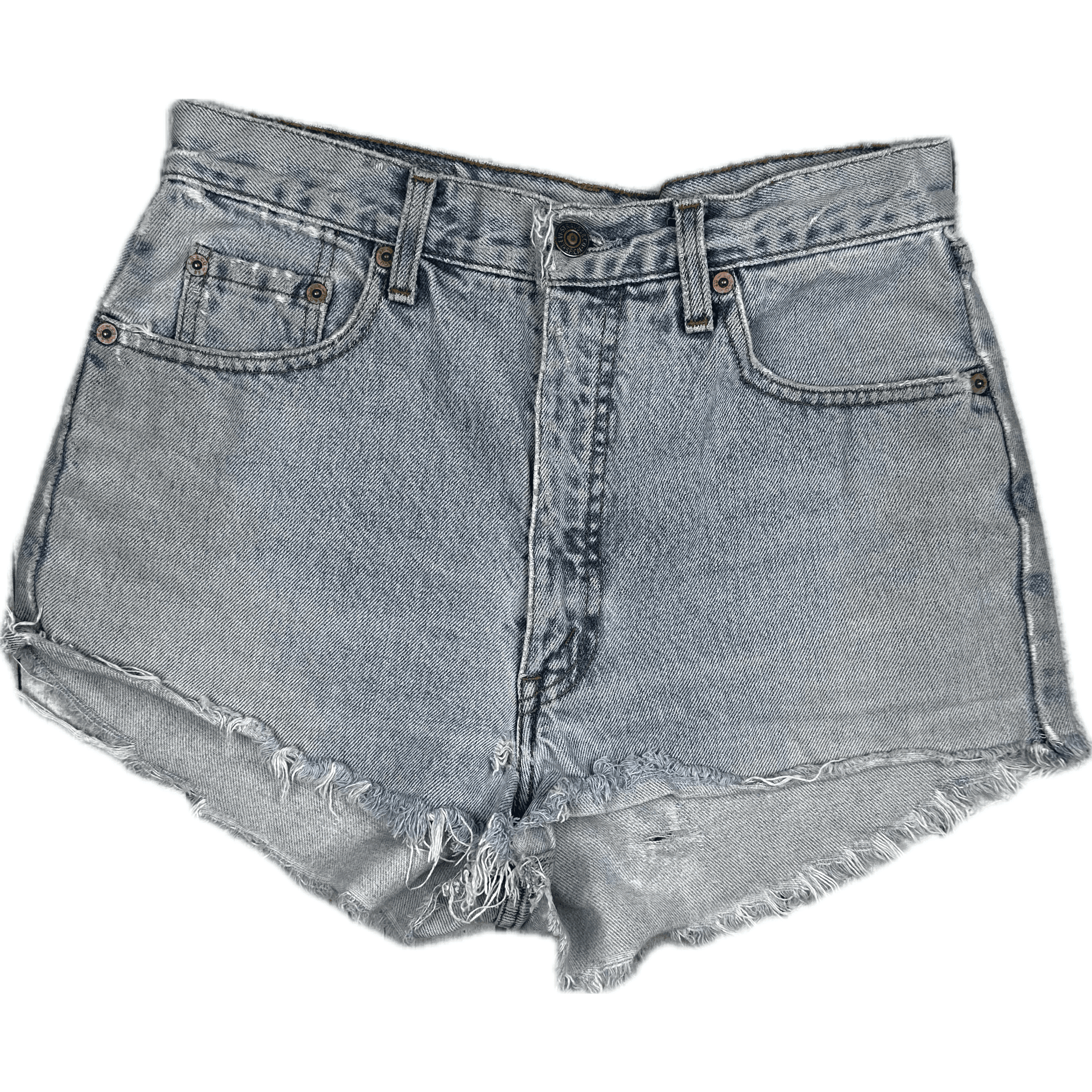 Levis Reworked Ladies High Rise Destroyed Denim Shorts - Size 27" — photo 2 of 5