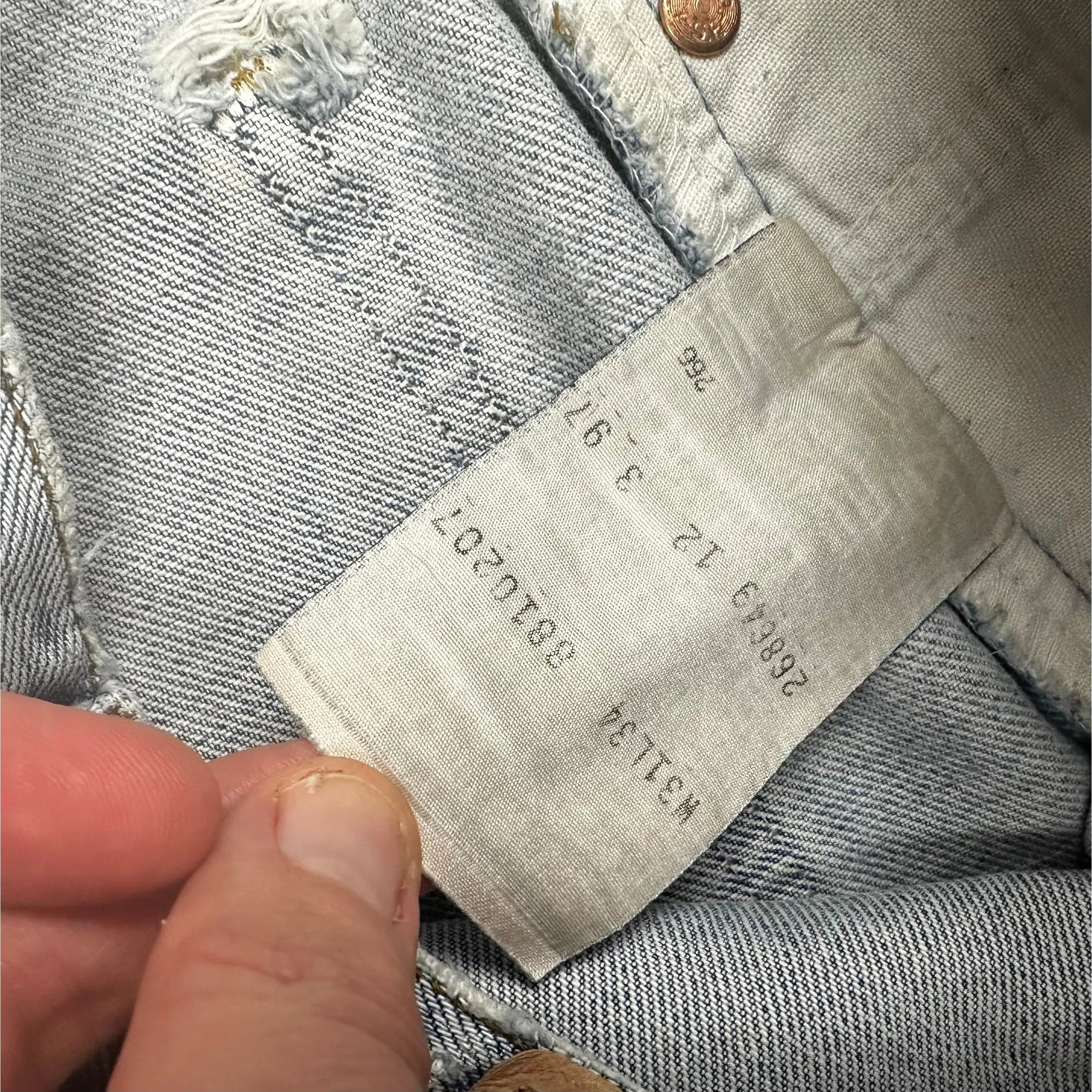 Levis Reworked Ladies High Rise Destroyed Denim Shorts - Size 27" — photo 3 of 5