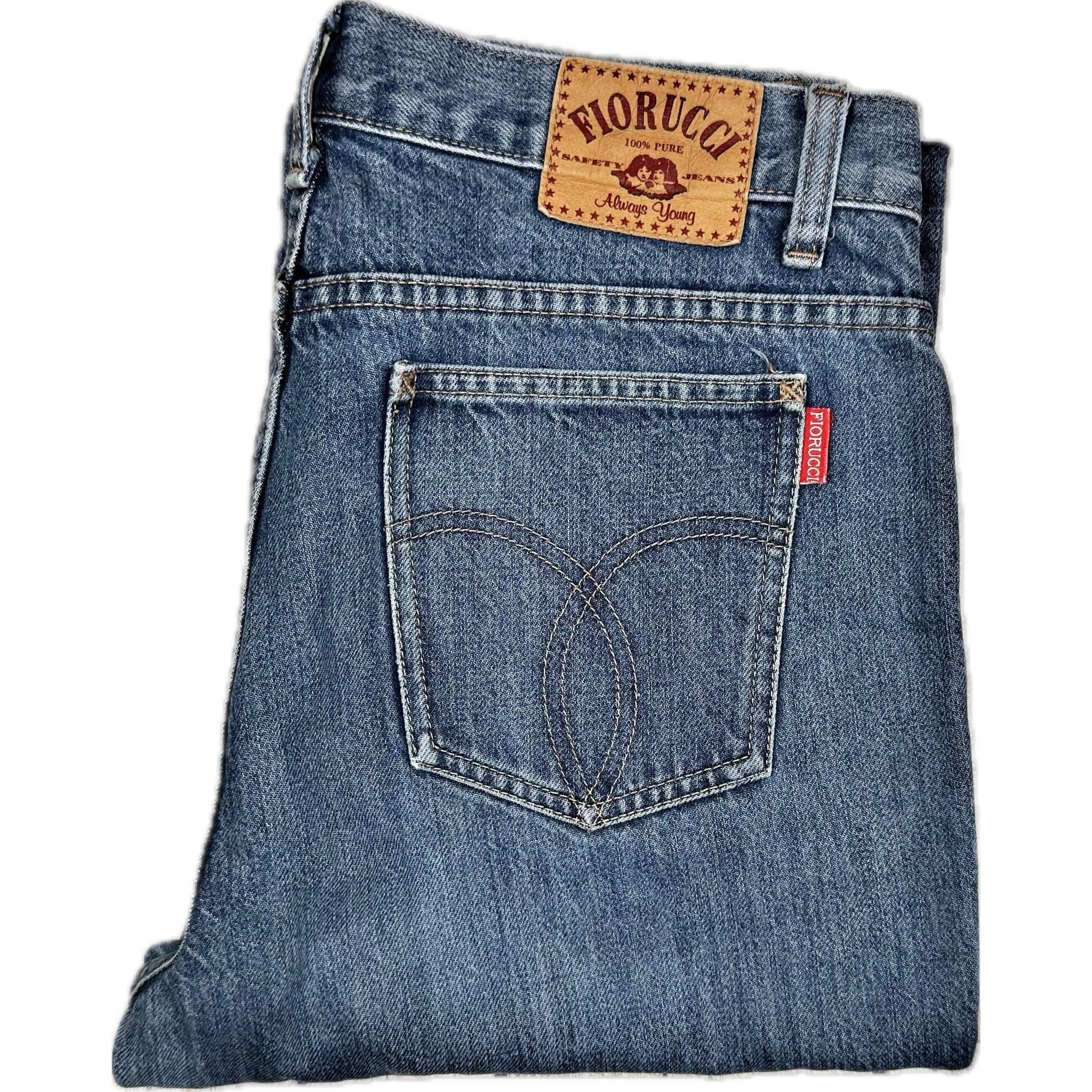 Fiorucci 90's Classic Fit Denim Crop Boot Jeans- Size 13S — photo 2 of 7