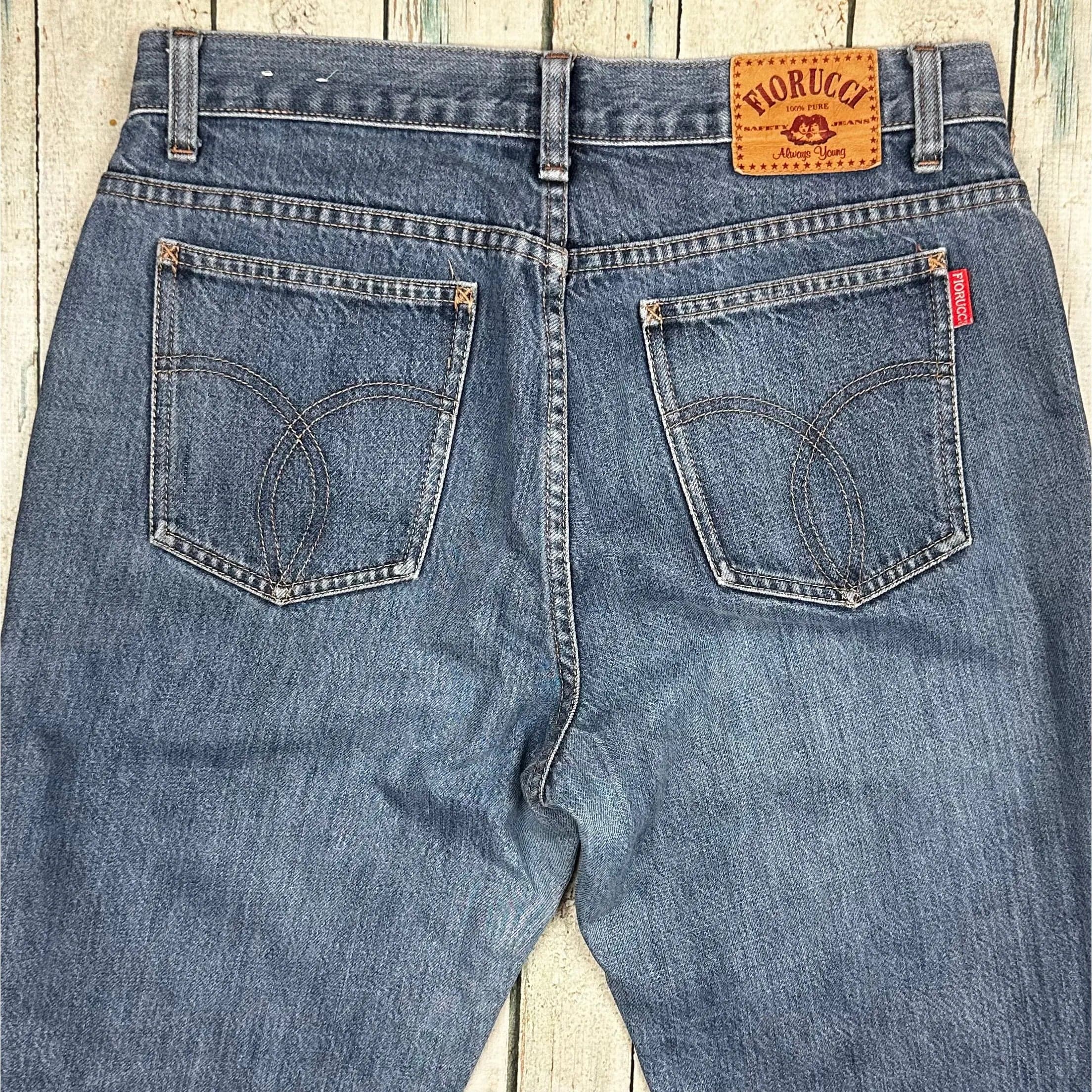 Fiorucci 90's Classic Fit Denim Crop Boot Jeans- Size 13S — photo 3 of 7