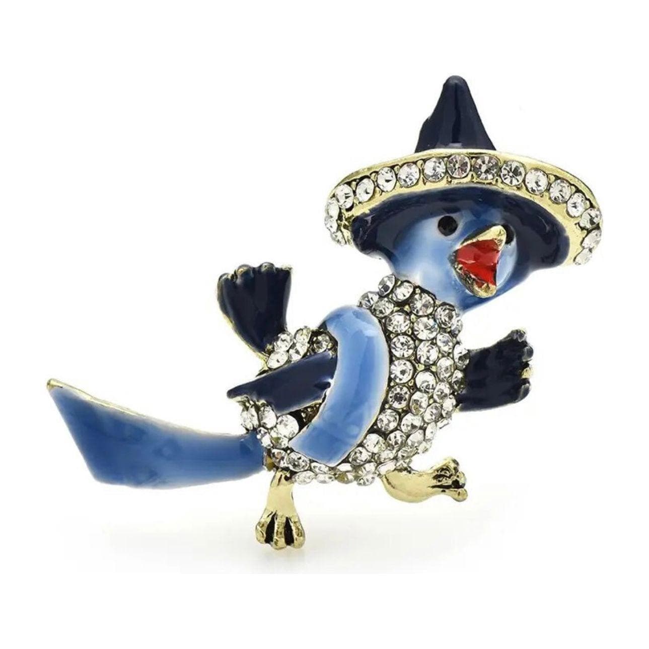 Pedro the Parrot Jewelled & Enamel Brooch — photo 1 of 2